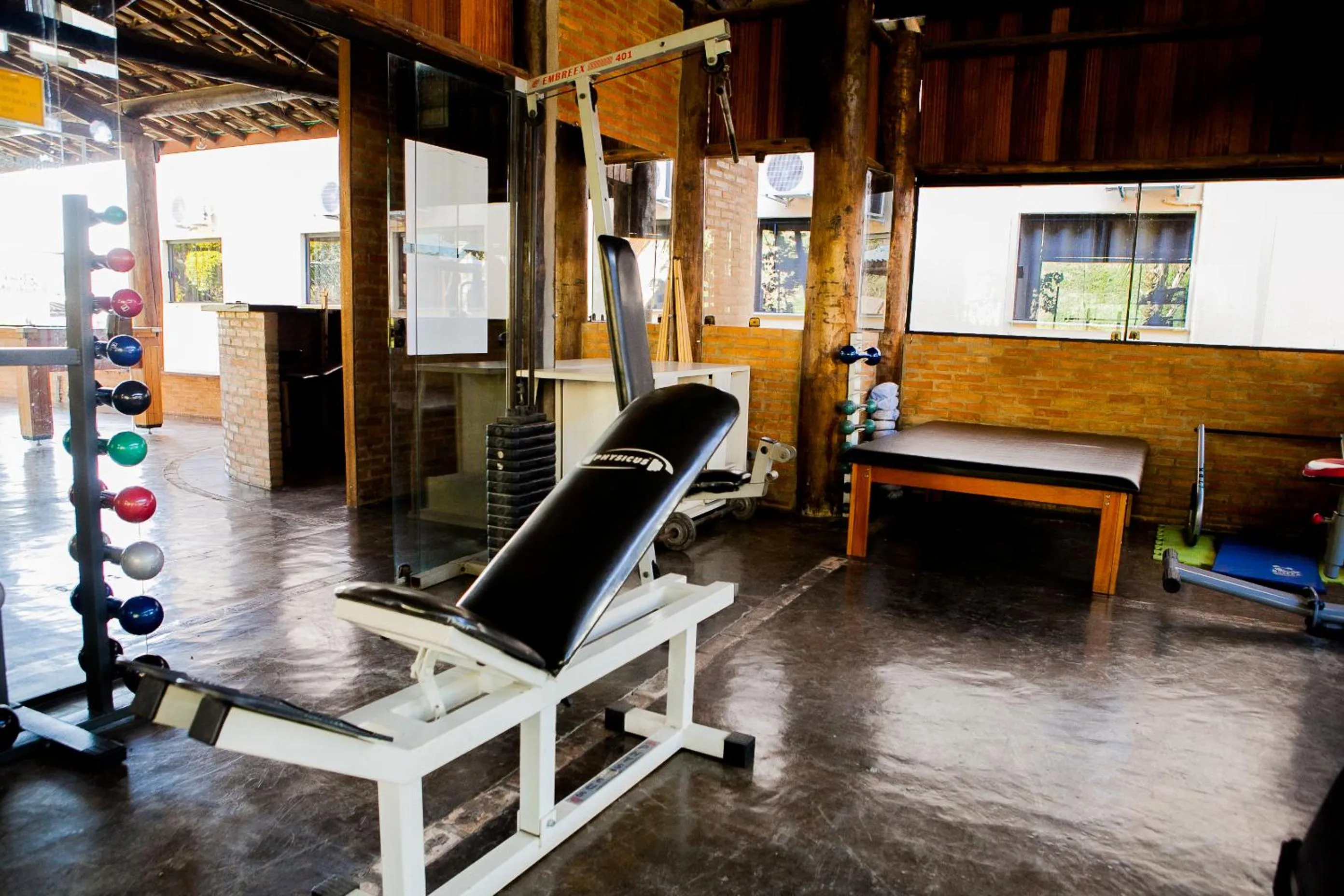 Fitness centre/facilities in Hotel Porto dos Milagres