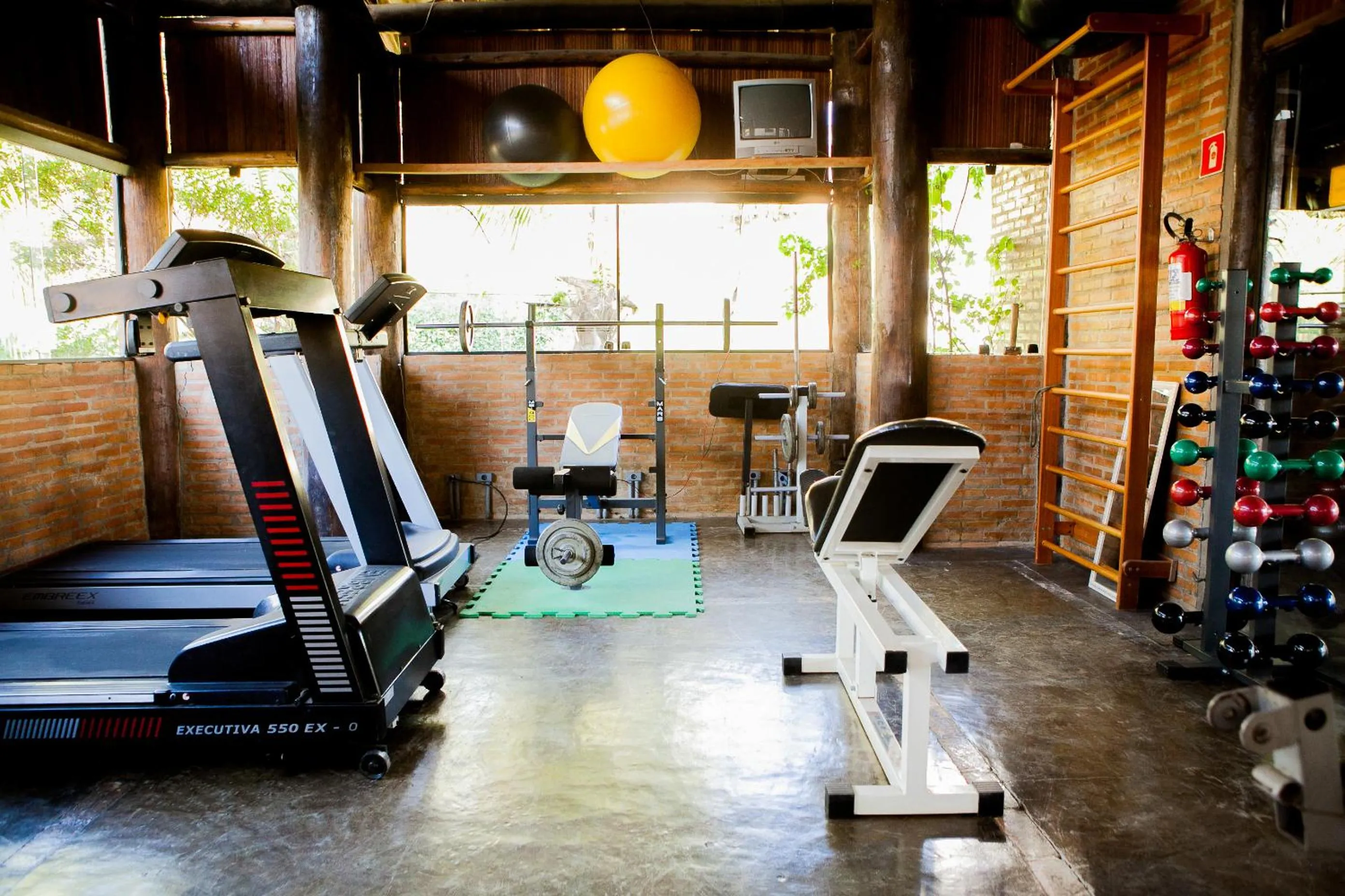 Fitness centre/facilities in Hotel Porto dos Milagres