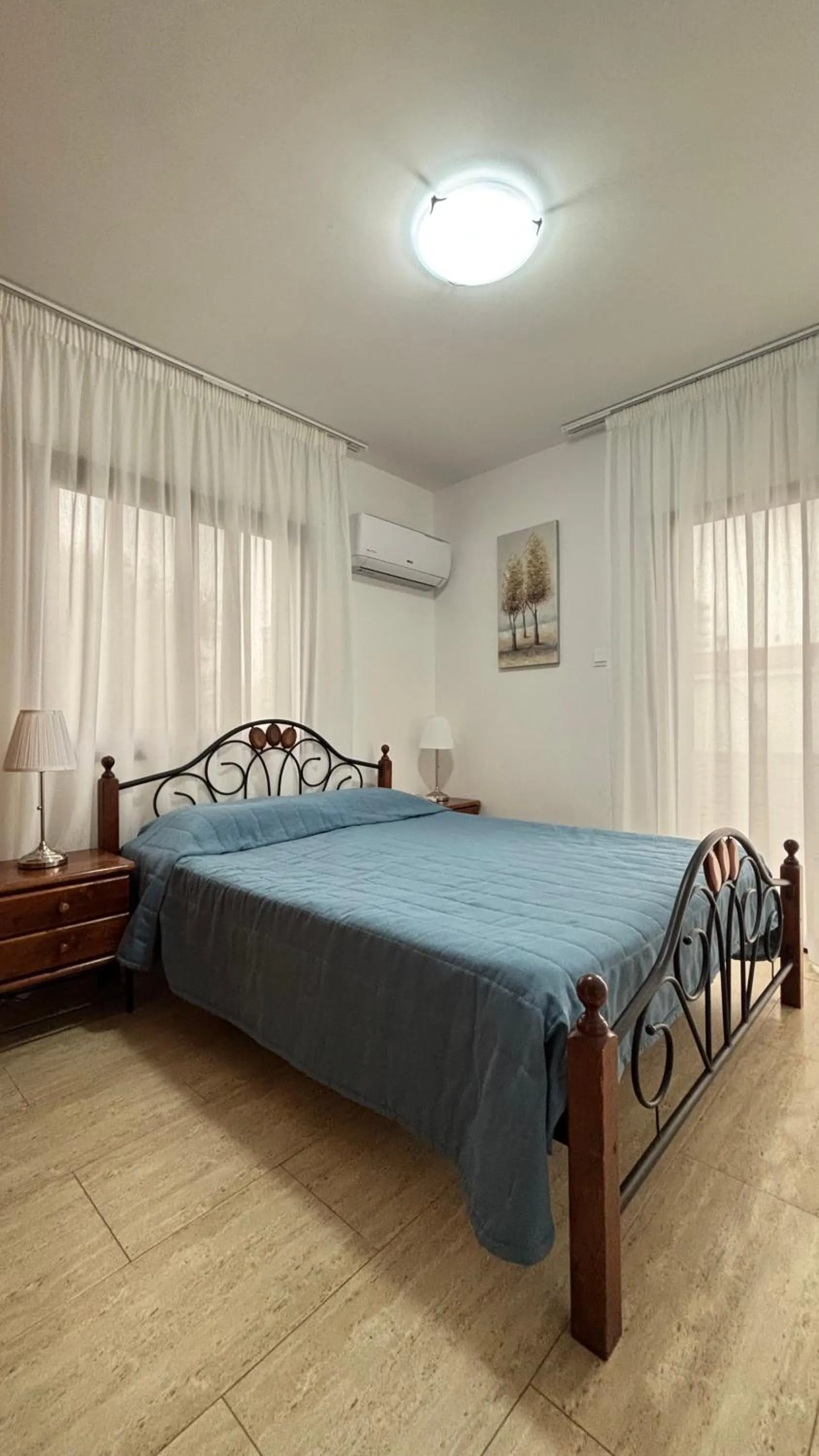 Bed in Philippou Beach Villas & Apartments