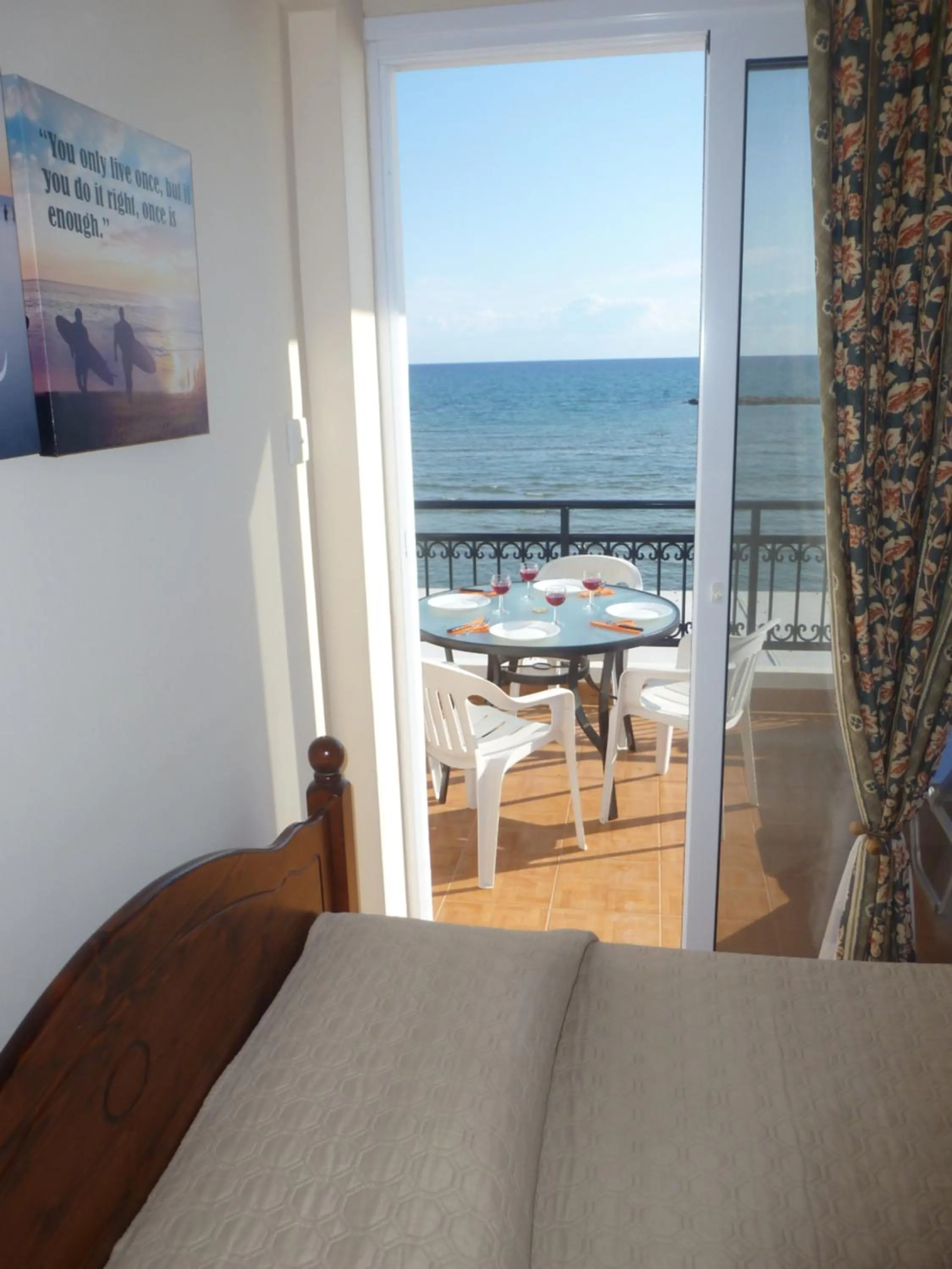 Bed in Philippou Beach Villas & Apartments