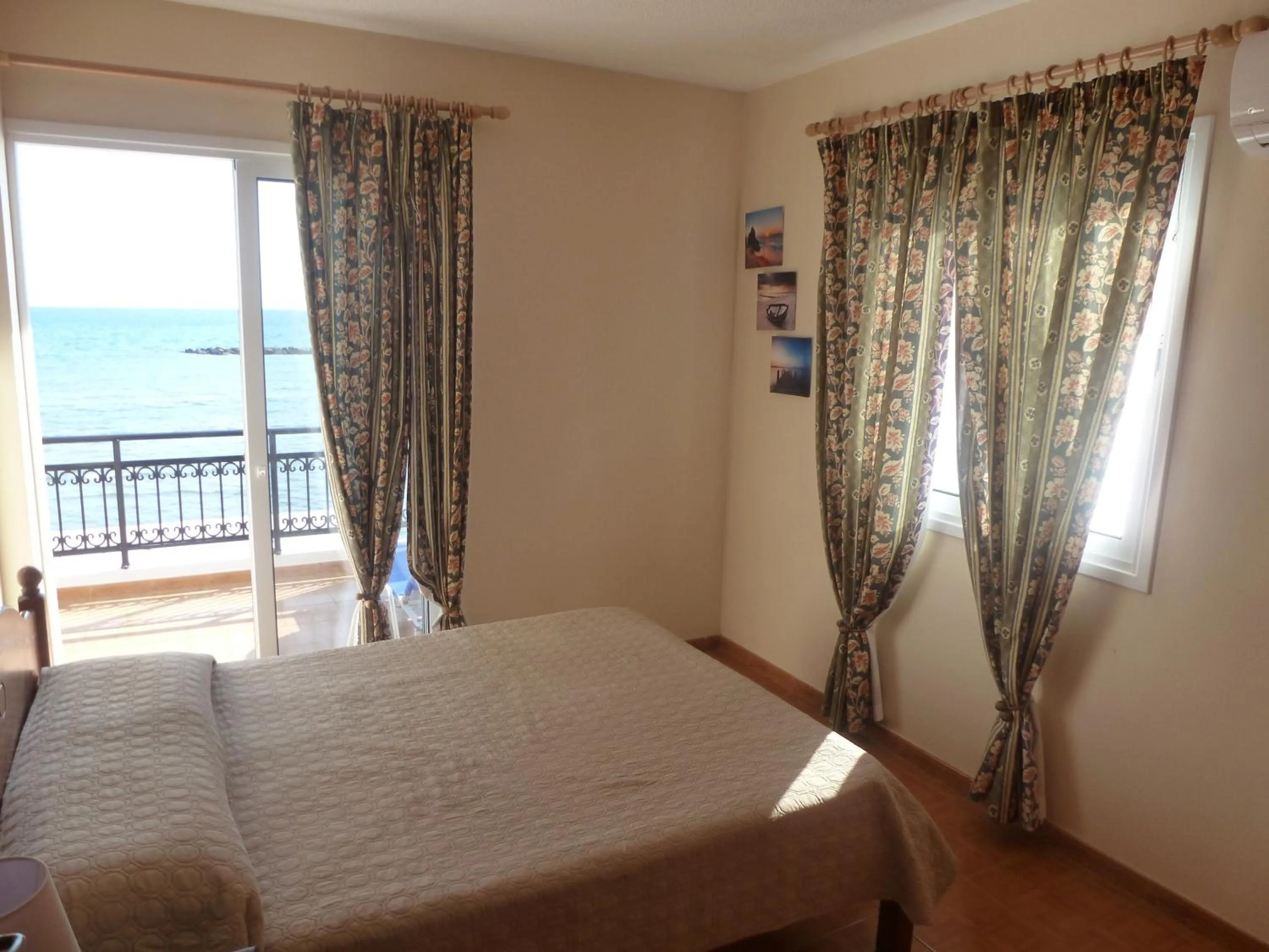 Bed in Philippou Beach Villas & Apartments