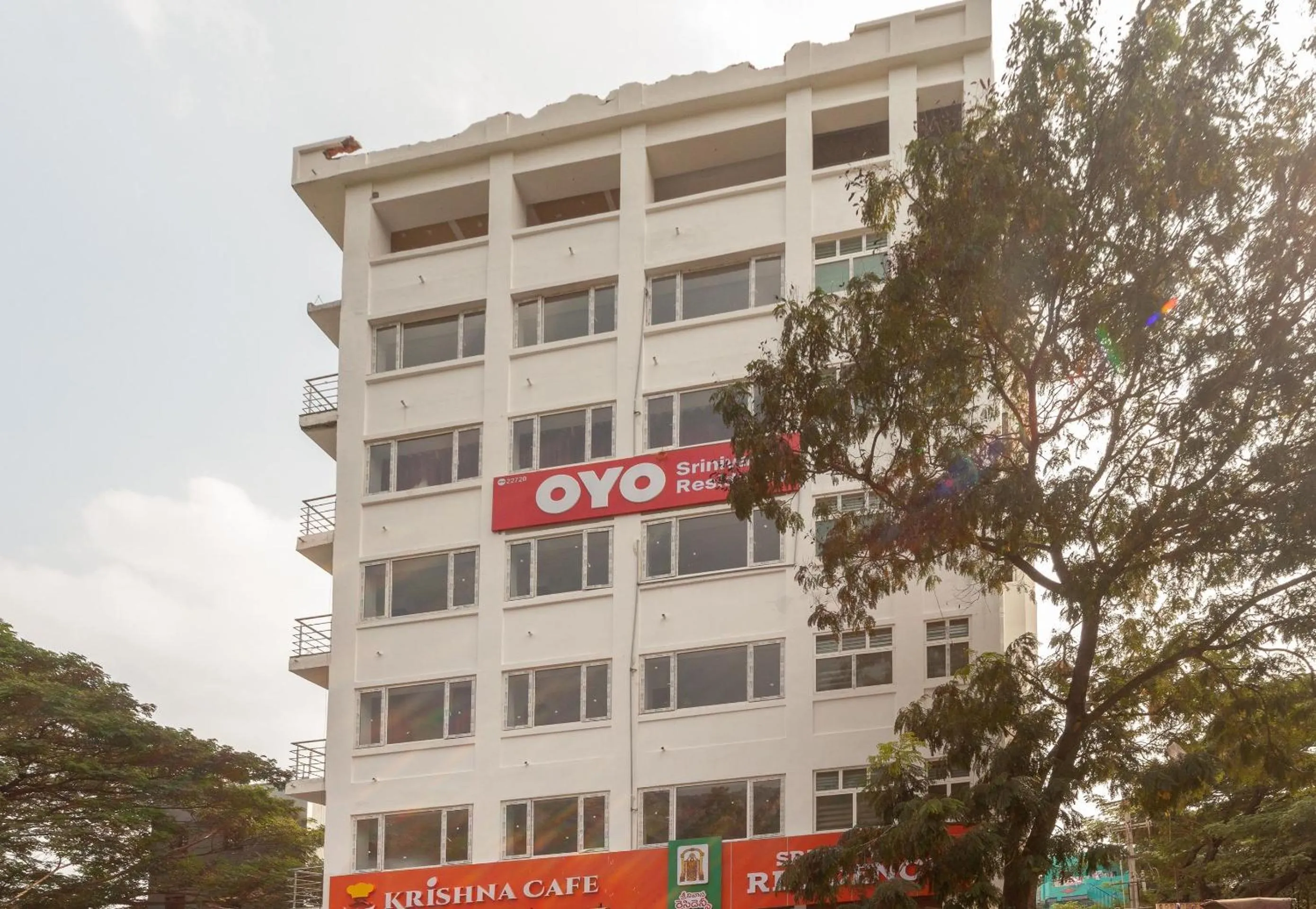 Facade/entrance in Capital O Srinivasa Residency