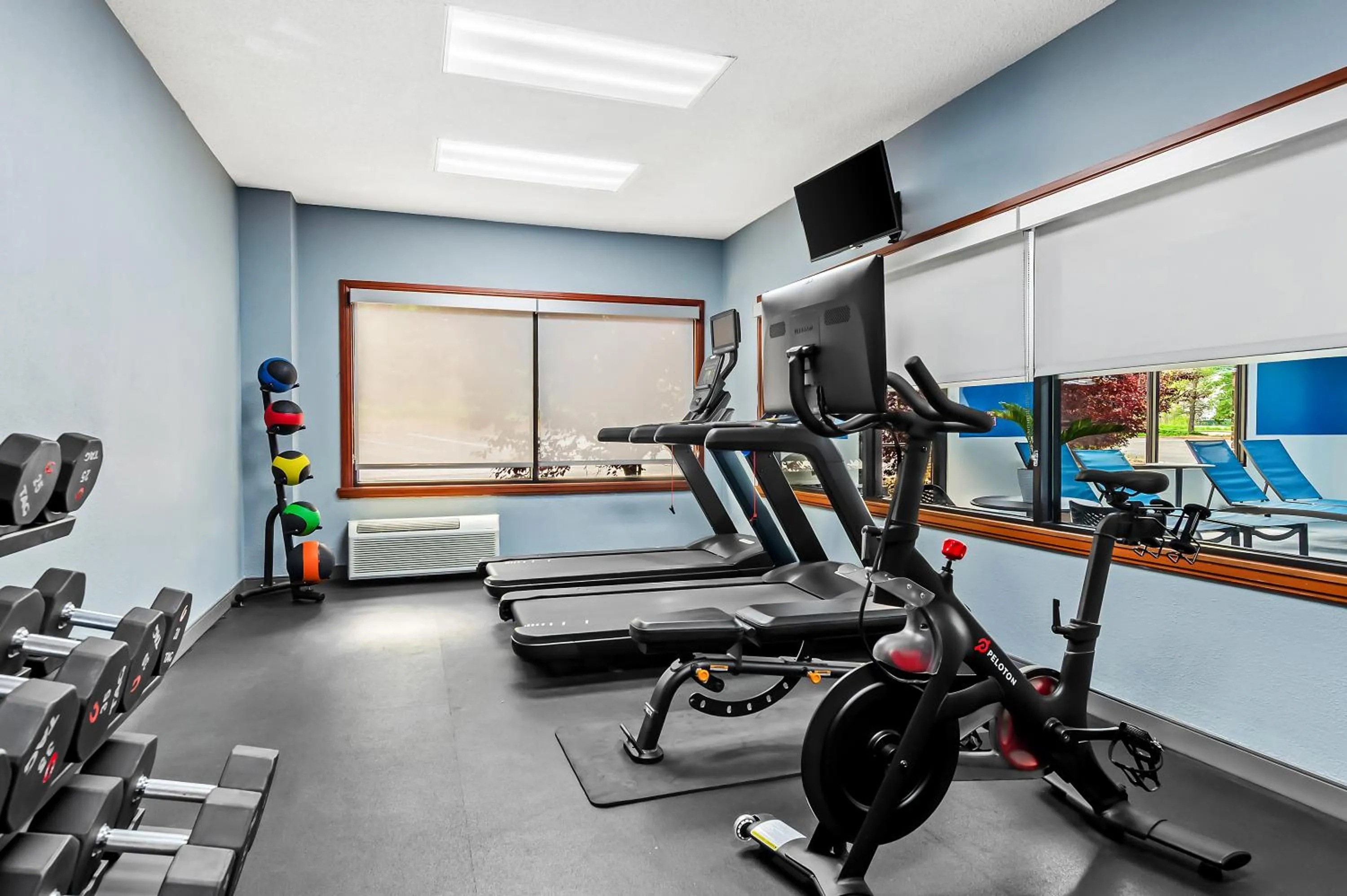 Fitness centre/facilities in Hampton Inn Princeton