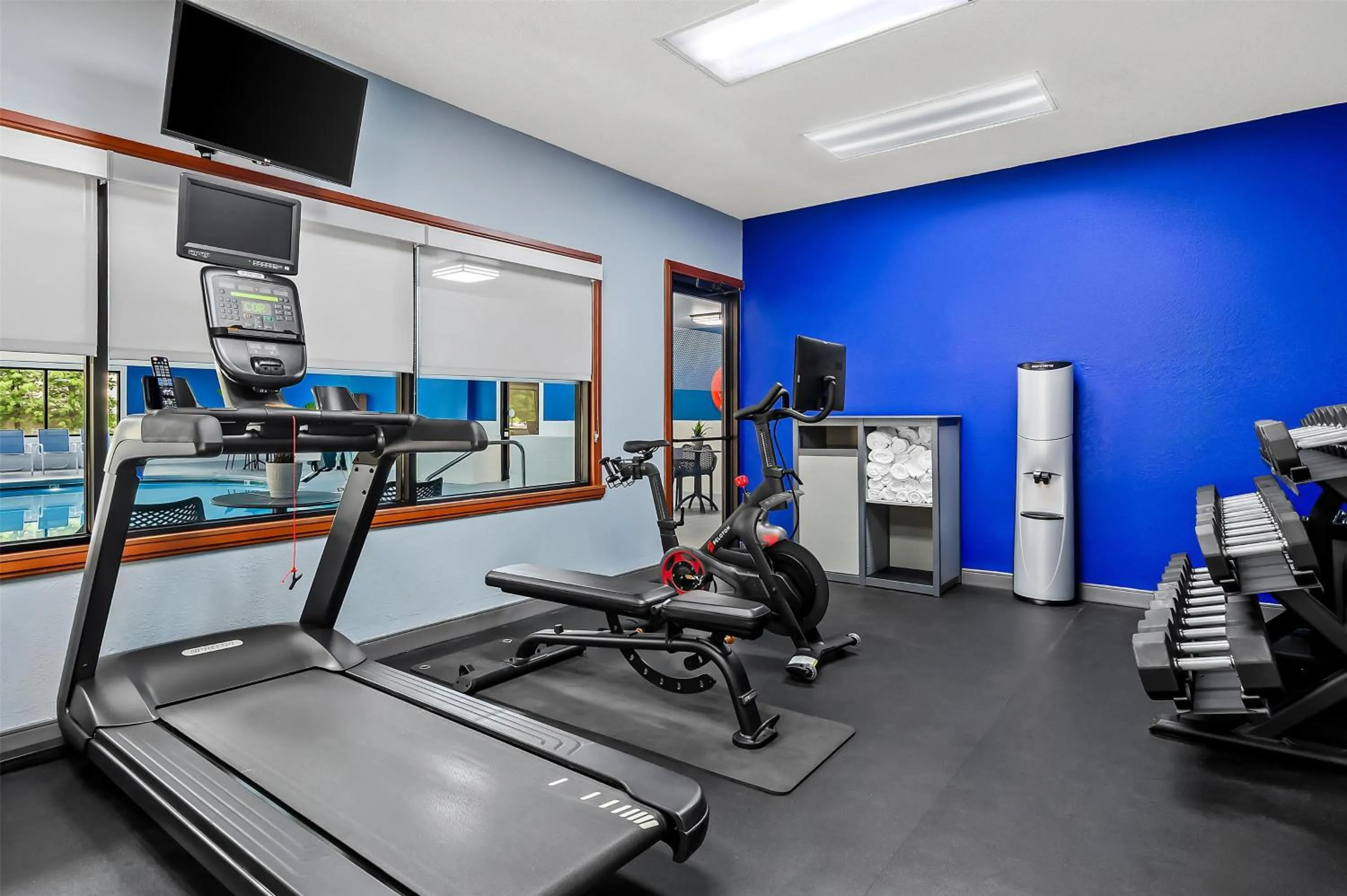 Fitness centre/facilities in Hampton Inn Princeton