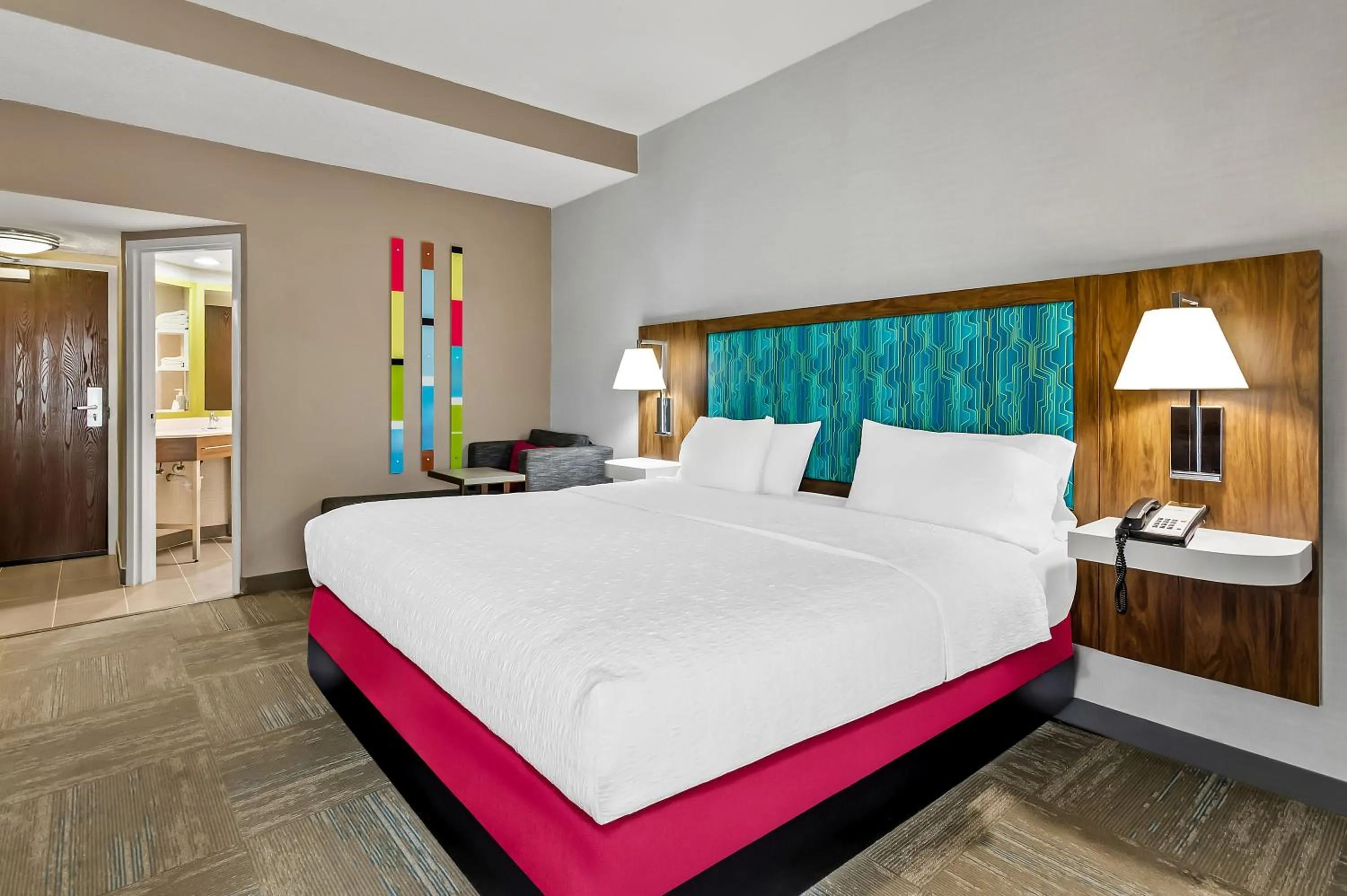 Bedroom, Bed in Hampton Inn Princeton