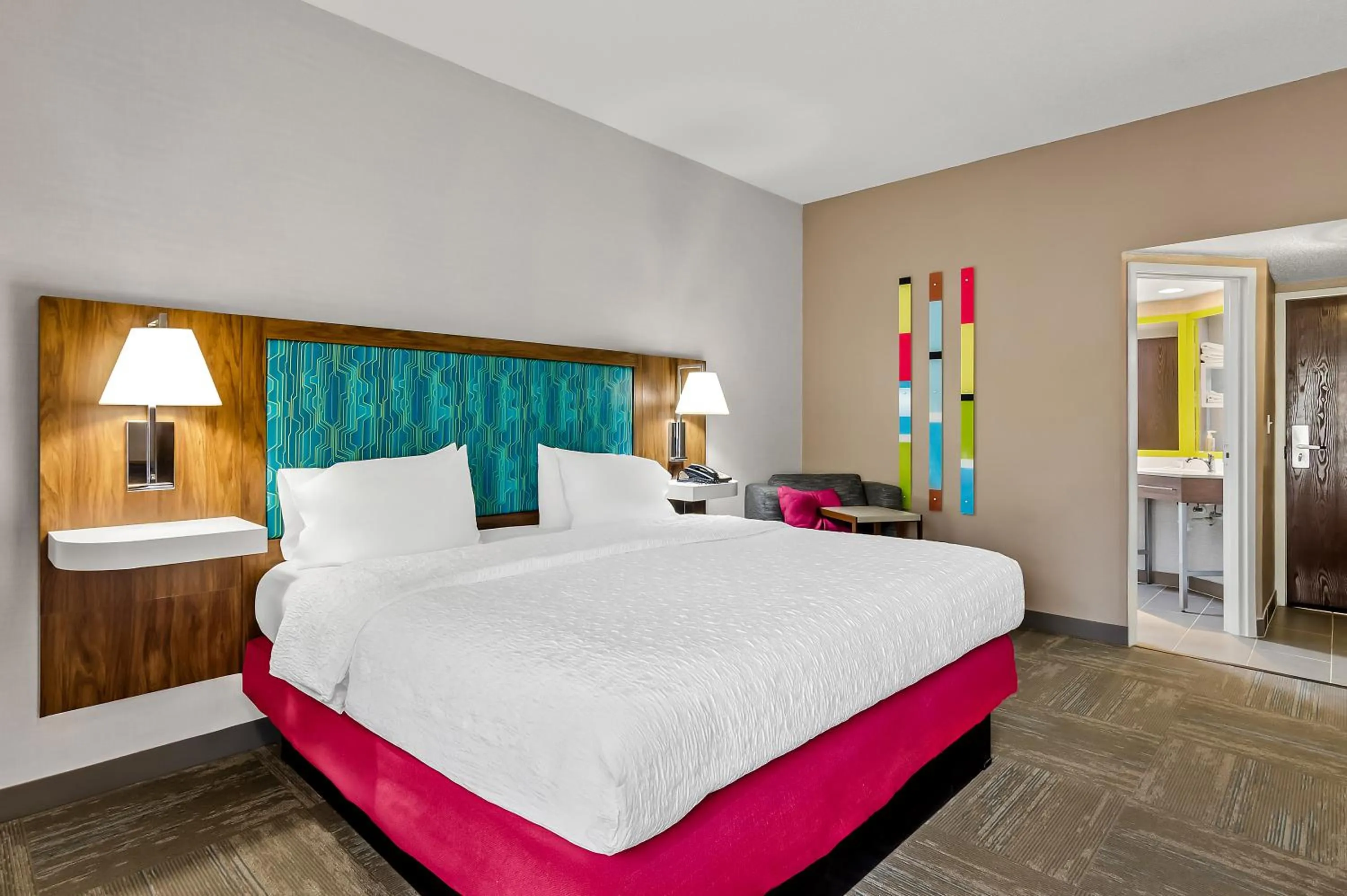 Bedroom, Bed in Hampton Inn Princeton