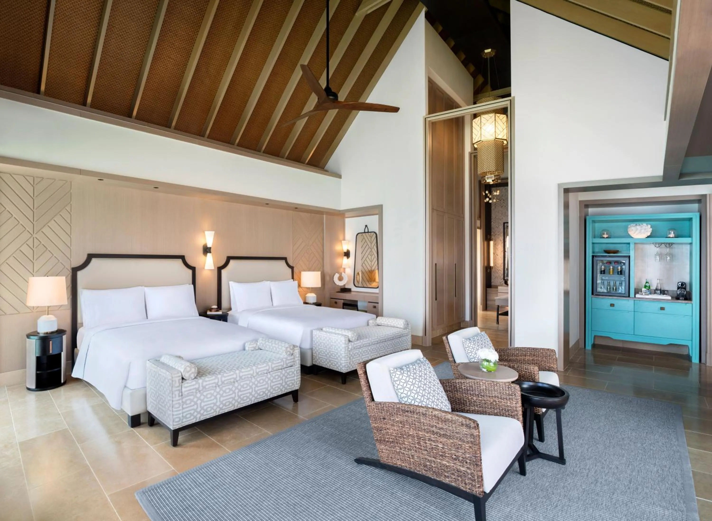 Bed in Waldorf Astoria Maldives Ithaafushi