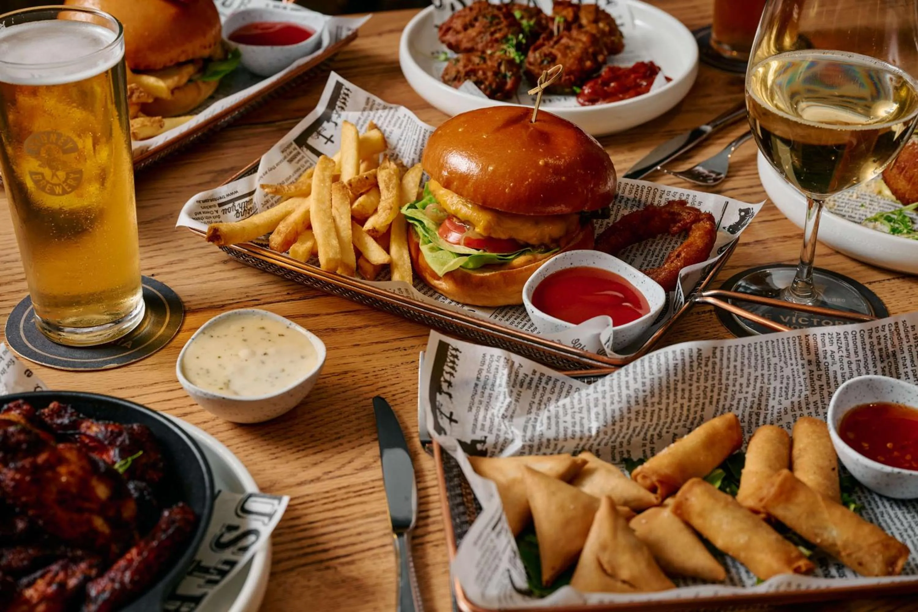 Food and drinks in The Victoria Hotel