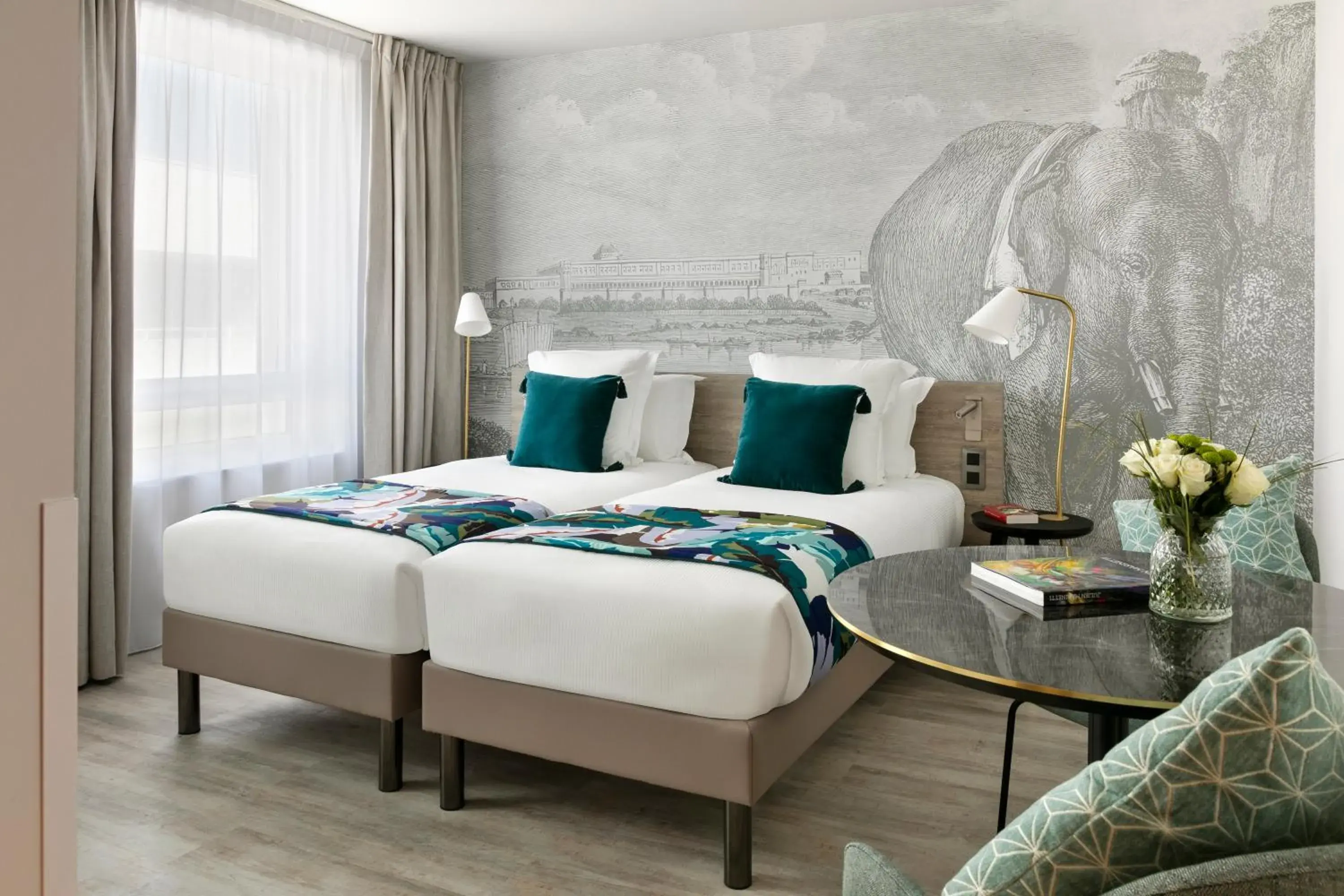 Bed in Citadines Confluent Nantes Bed in Citadines Confluent Nantes