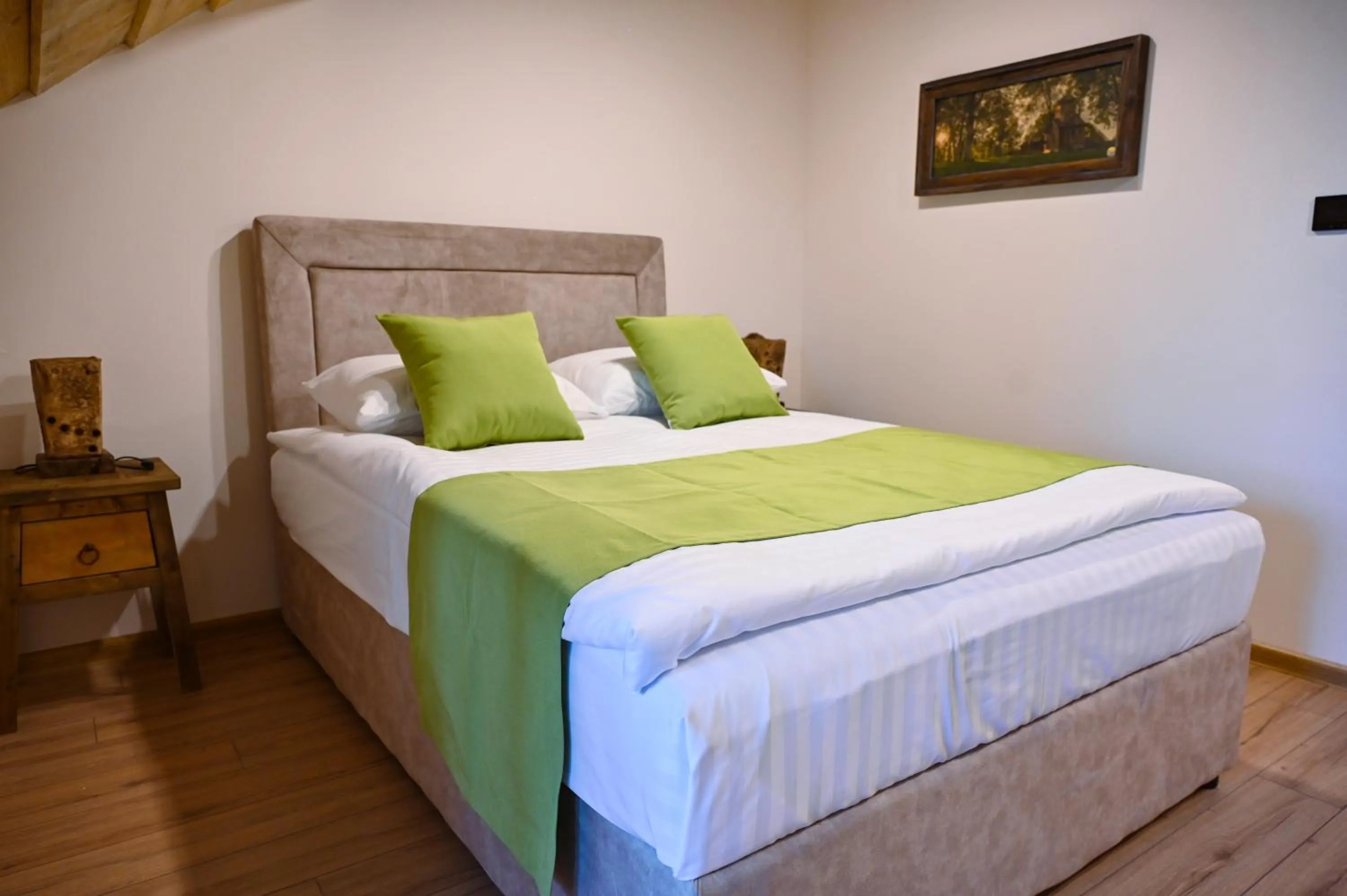 Bed in B&B Etno Village Sunčana Reka