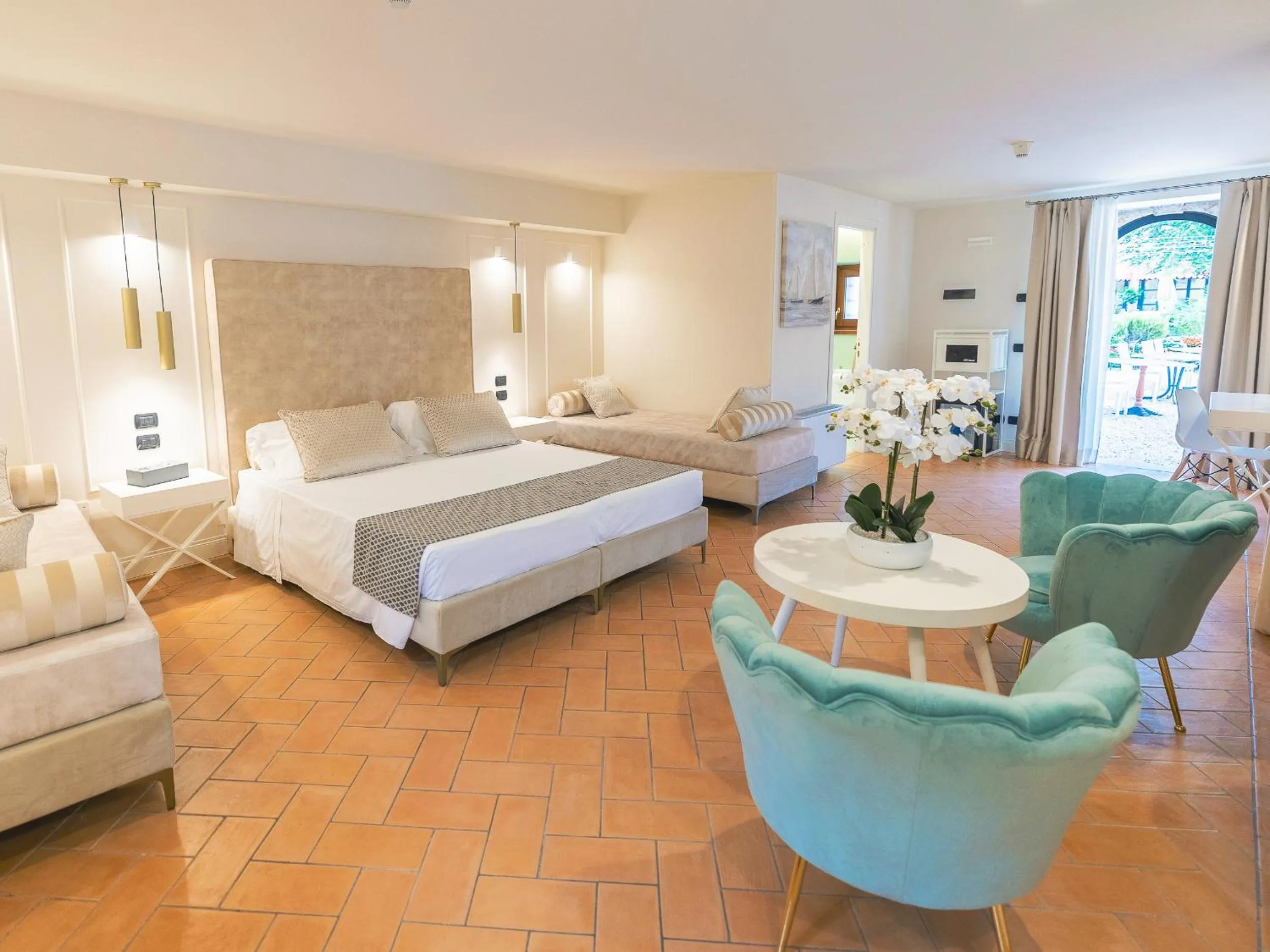 Bed in Hotel Villa Cariola