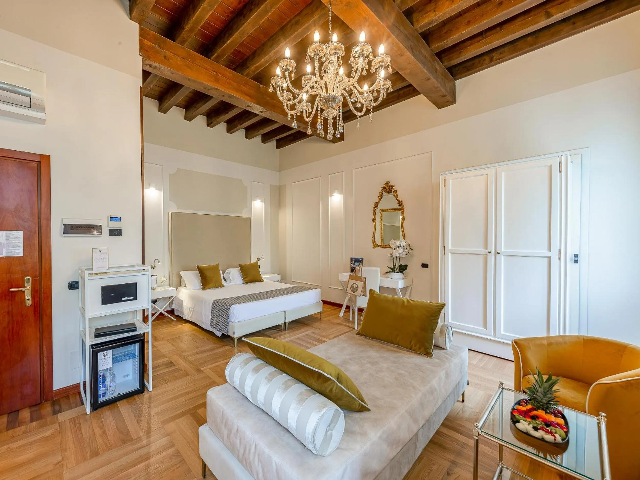 Bed in Hotel Villa Cariola