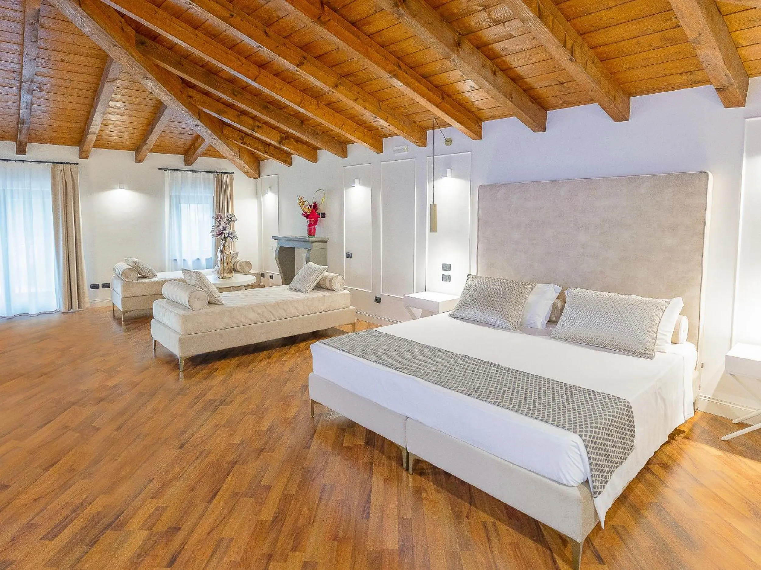 Bed in Hotel Villa Cariola