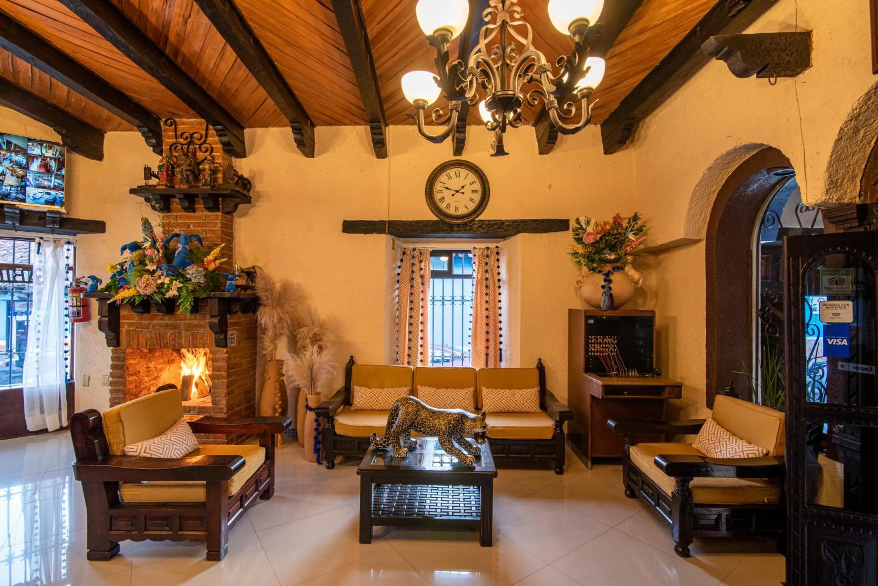 Lobby or reception in Hotel Palacio de Moctezuma