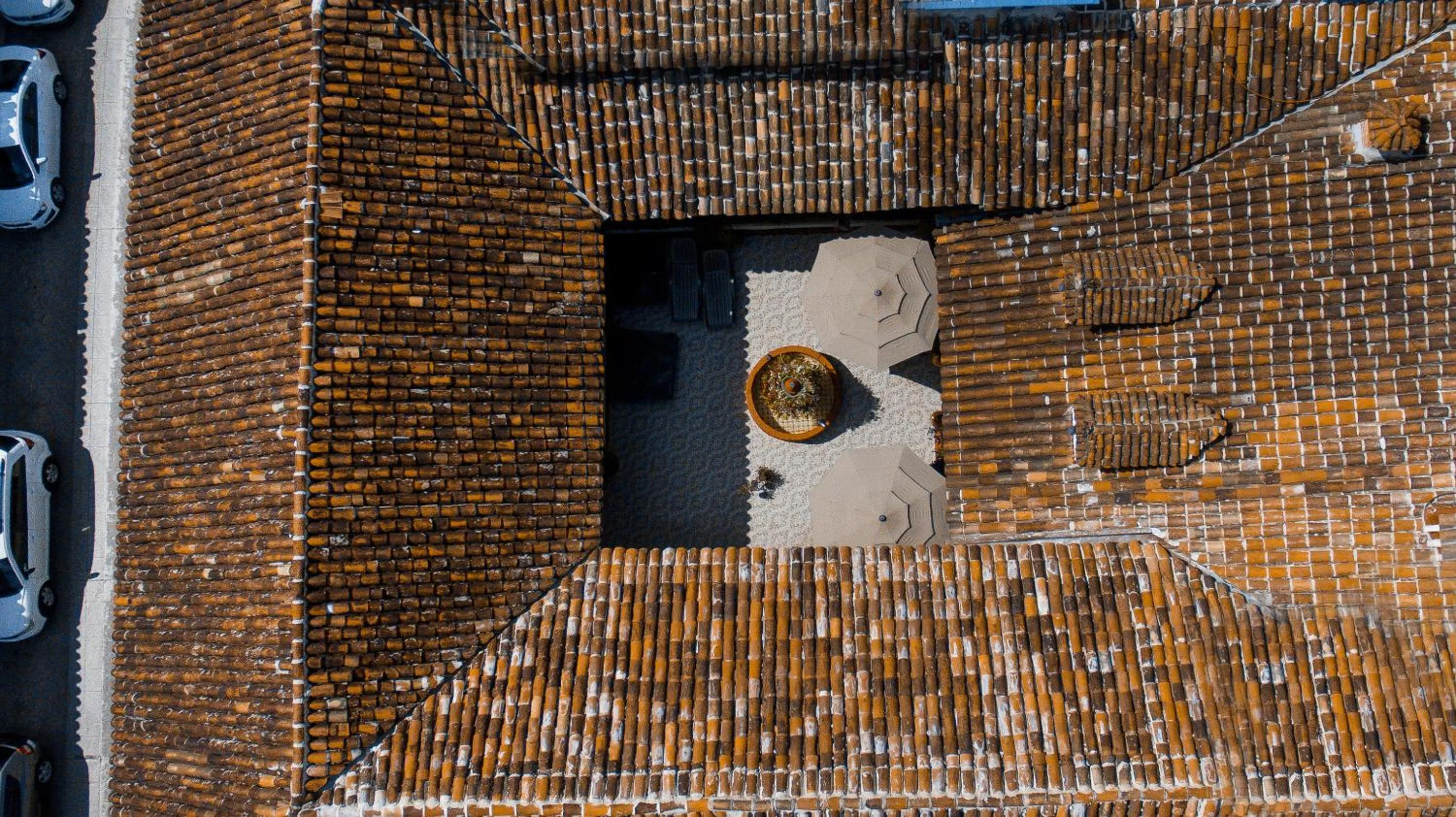 Bird's eye view in Hotel Palacio de Moctezuma