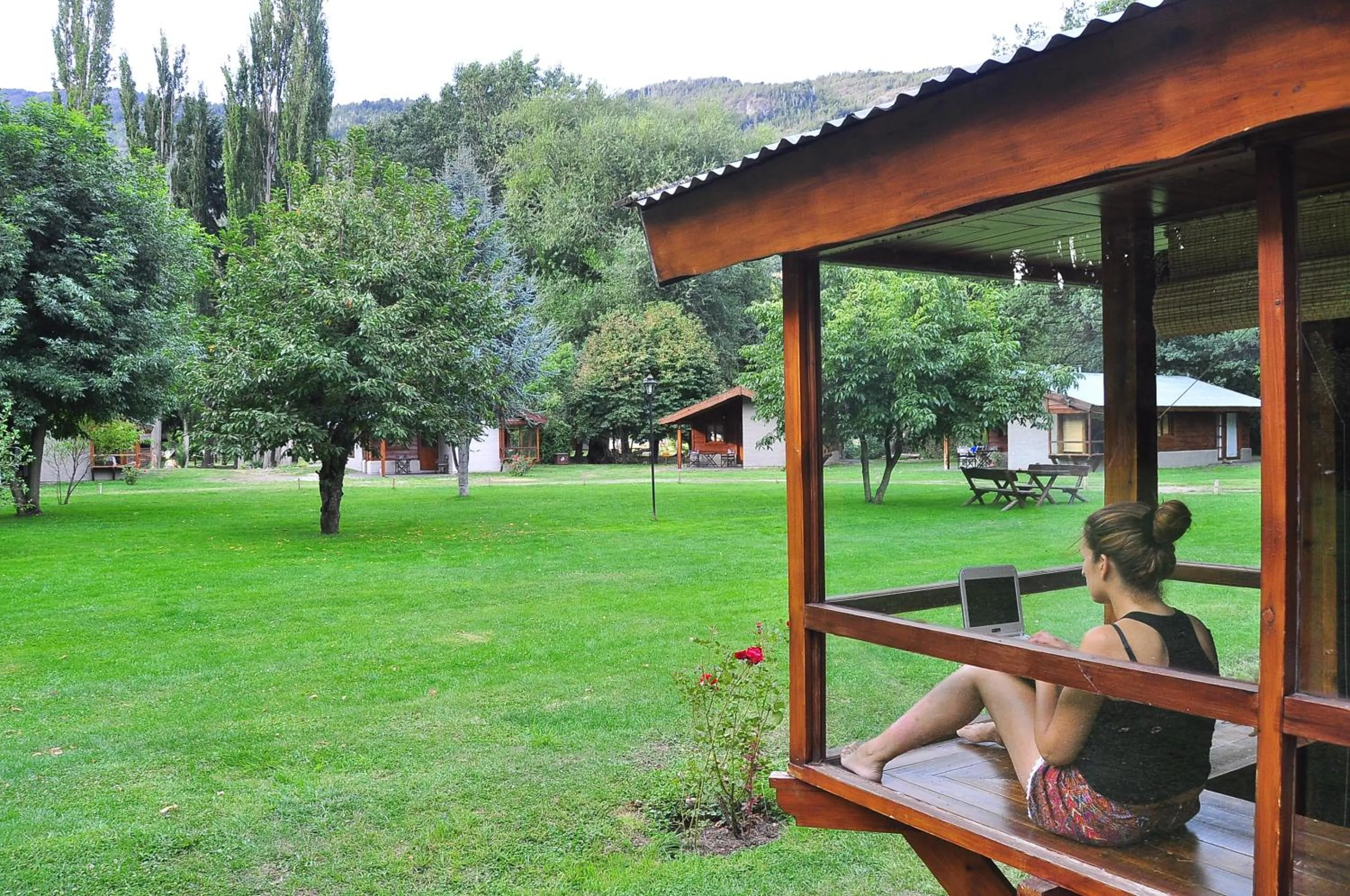 Garden in Cabañas y Hosteria Aldea Los Huemules