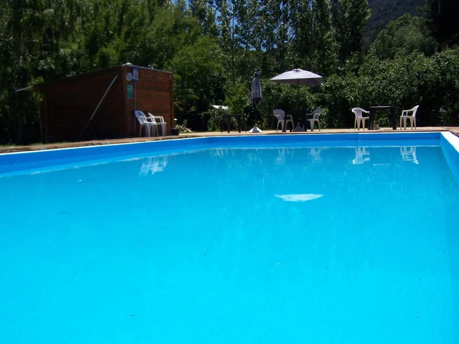 Pool view in Cabañas y Hosteria Aldea Los Huemules