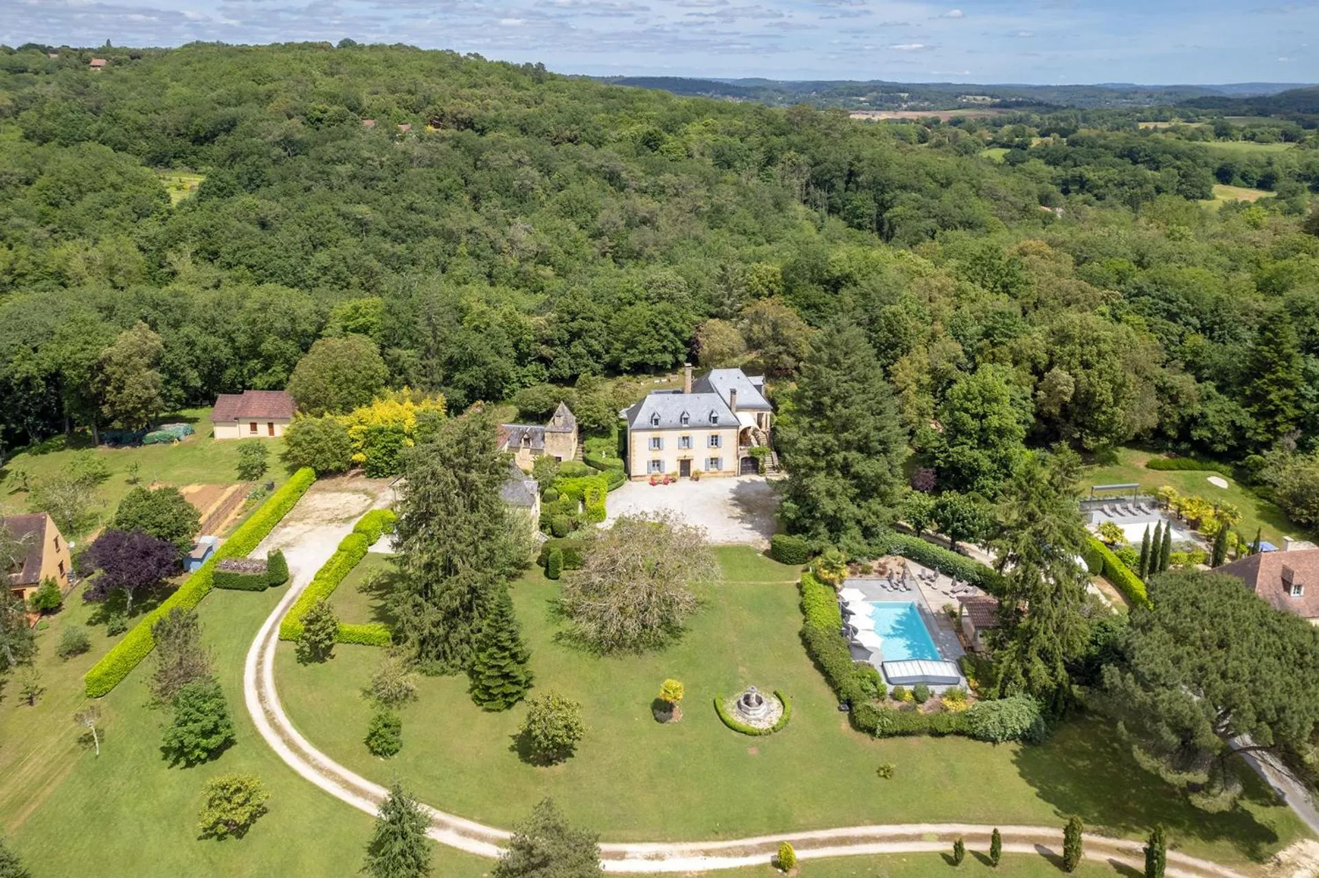 Bird's eye view in Le Petit Manoir de Vitrac
