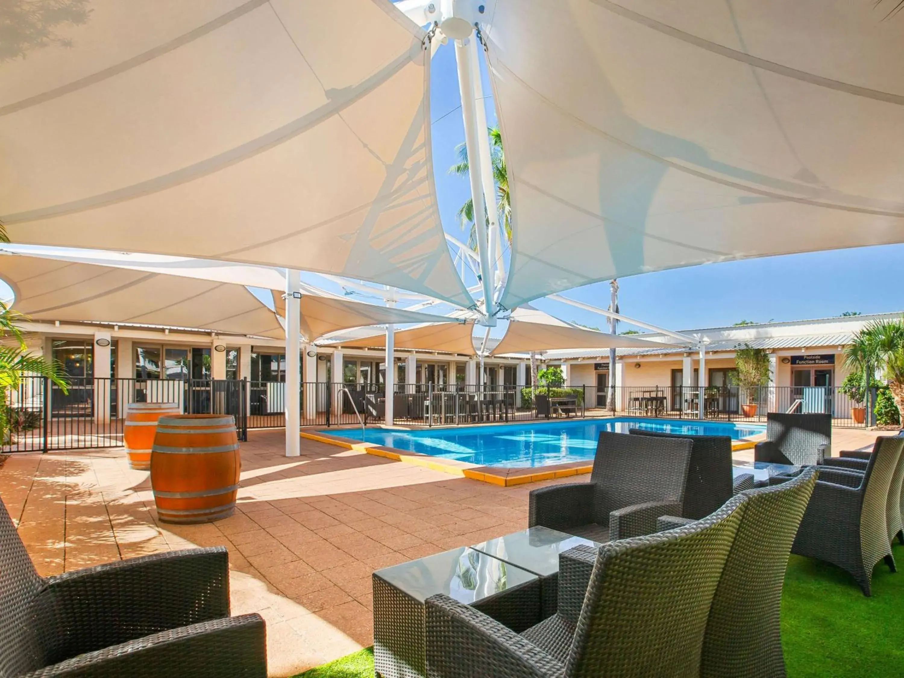 Pool view in Ibis Styles Karratha Pool view in Ibis Styles Karratha