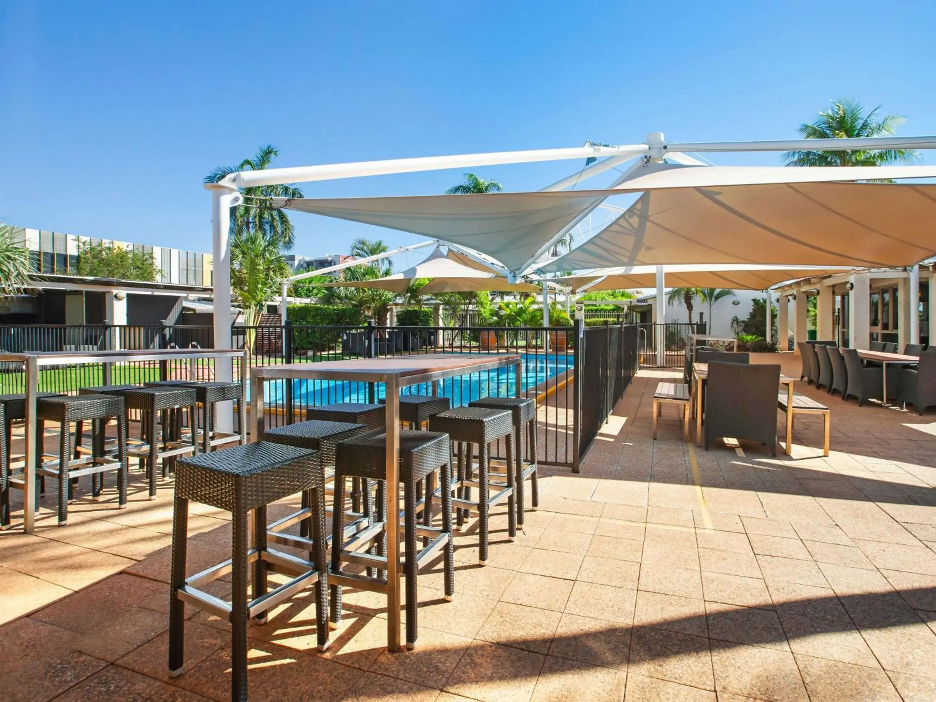 Pool view in Ibis Styles Karratha Pool view in Ibis Styles Karratha