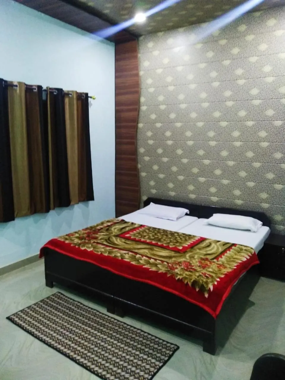 Bedroom, Bed in Radha Krishna Dham