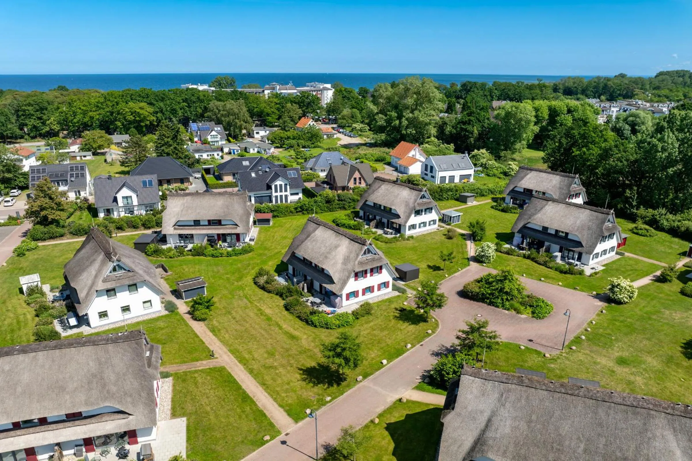 Bird's eye view in Reethaus Am Mariannenweg 05a - Reethuus Seestern
