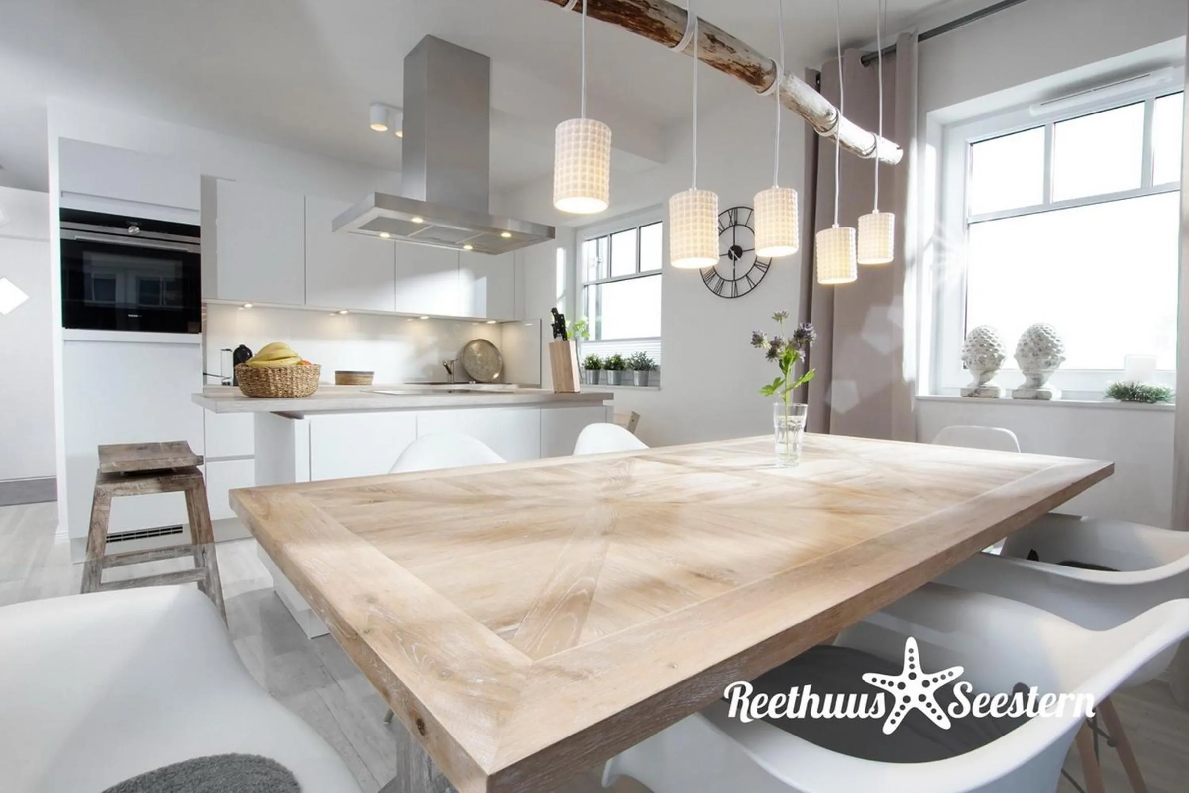 Kitchen or kitchenette in Reethaus Am Mariannenweg 05a - Reethuus Seestern