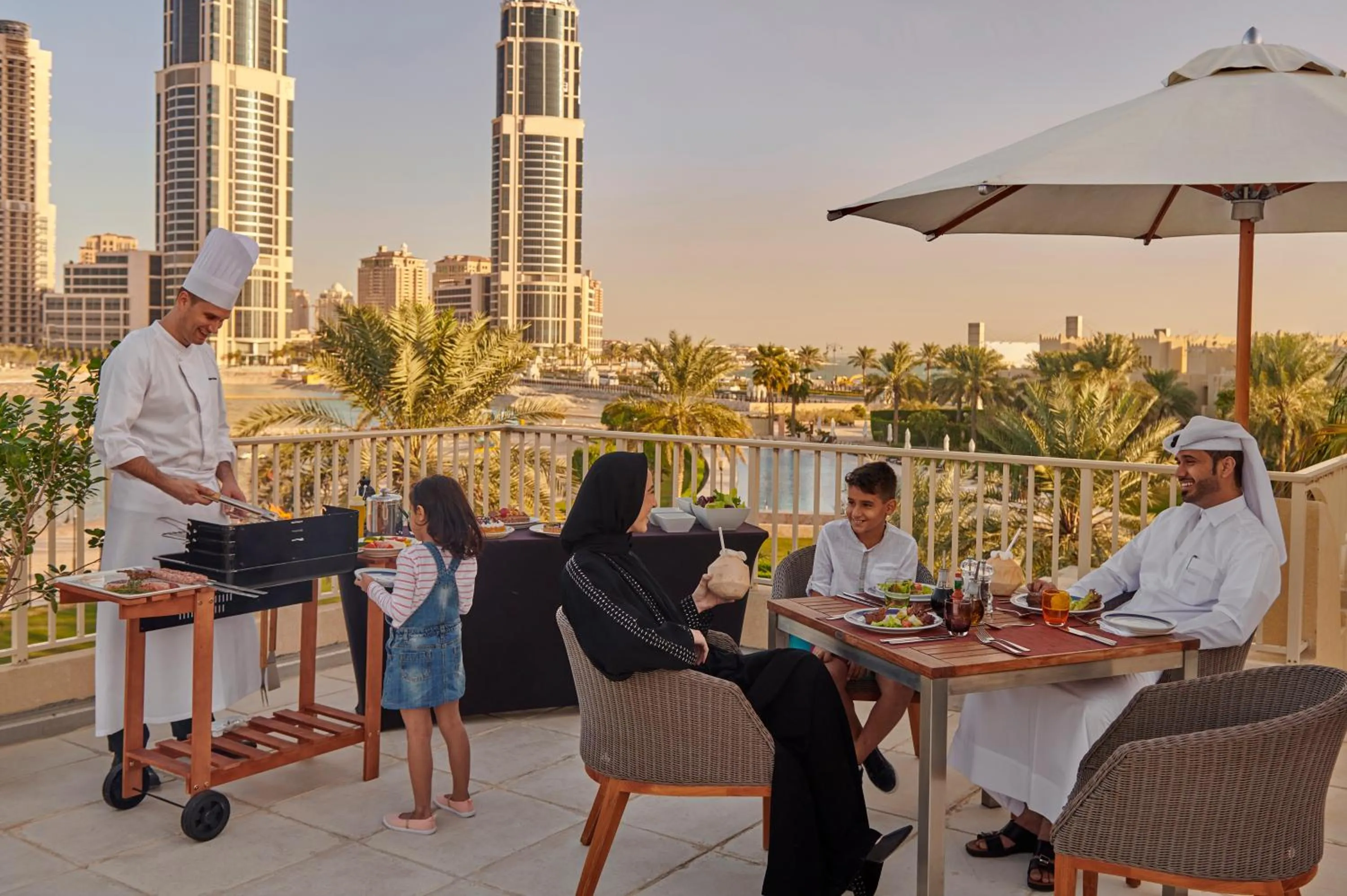 BBQ facilities in Grand Hyatt Doha Hotel & Villas