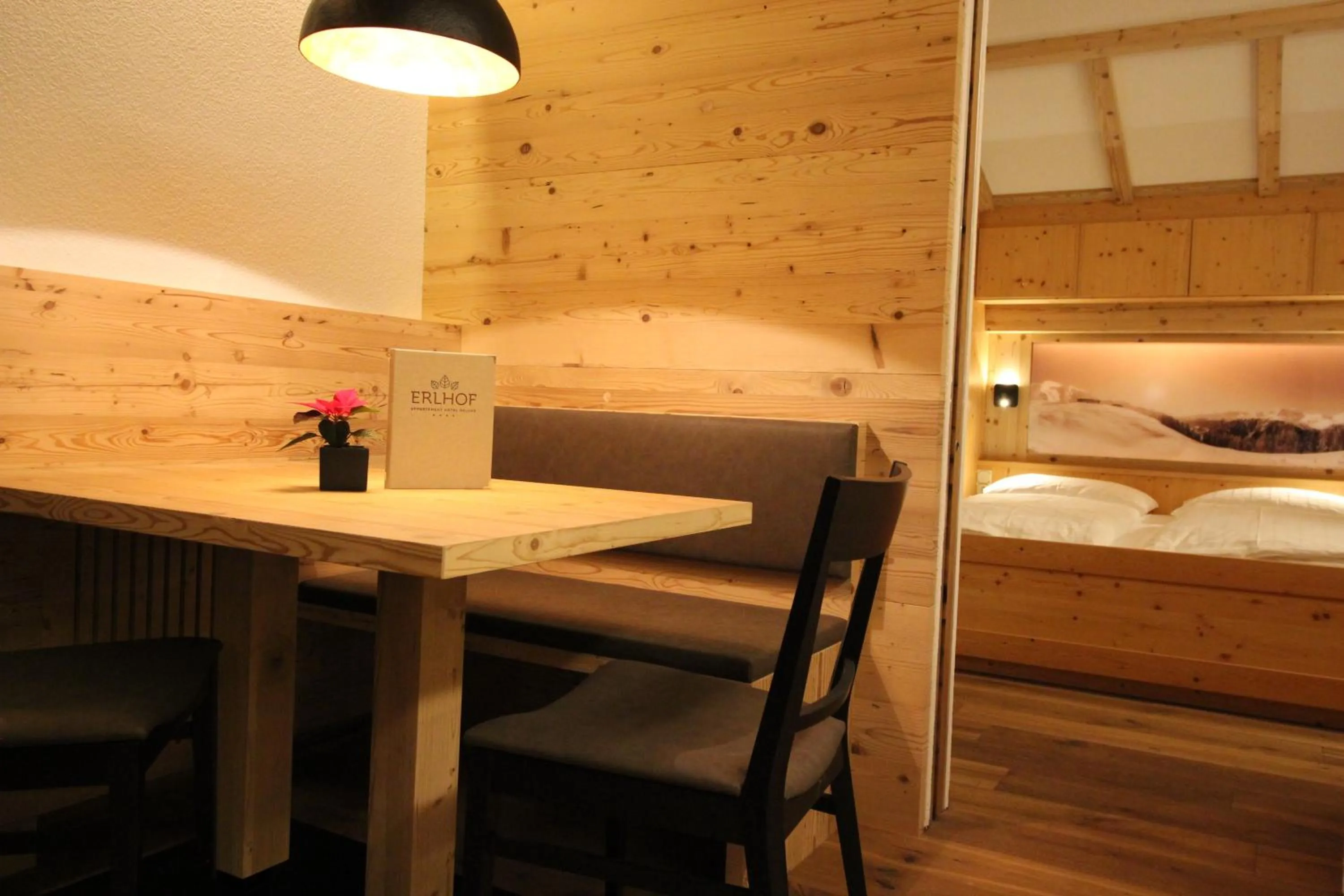 Living room, Bed in Appartement Hotel Erlhof Deluxe