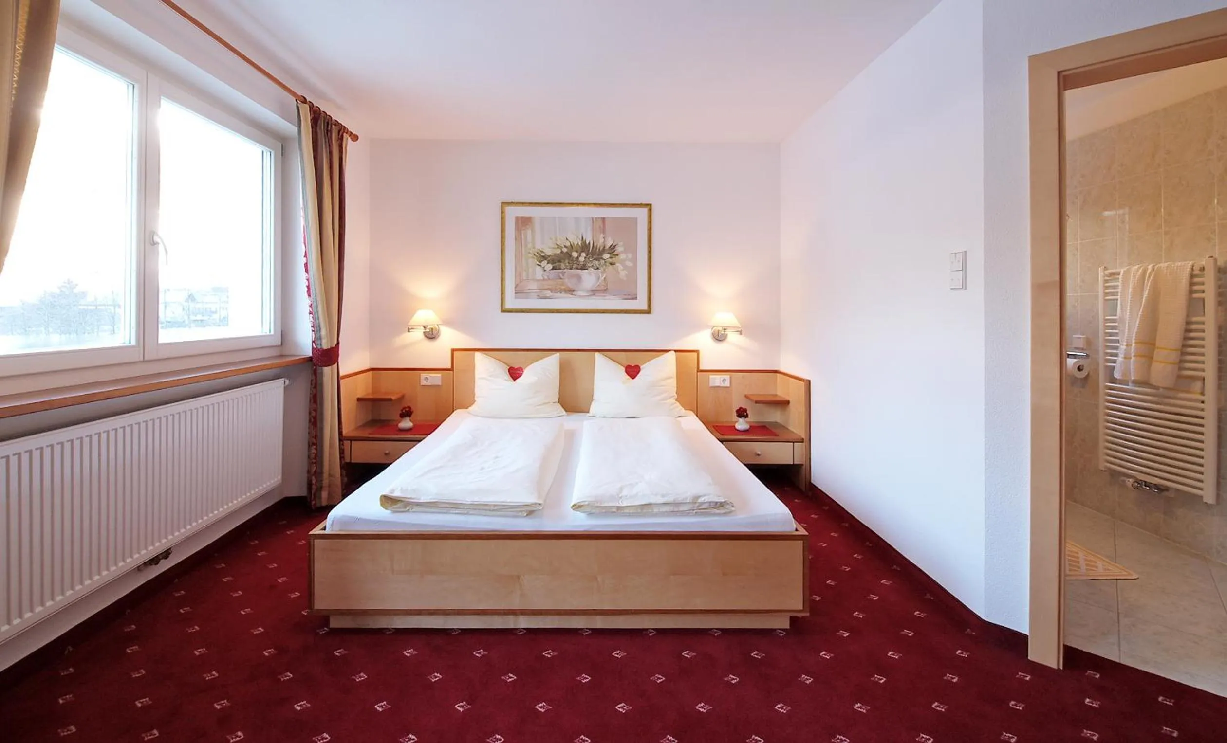 Bed in Appartement Hotel Erlhof Deluxe