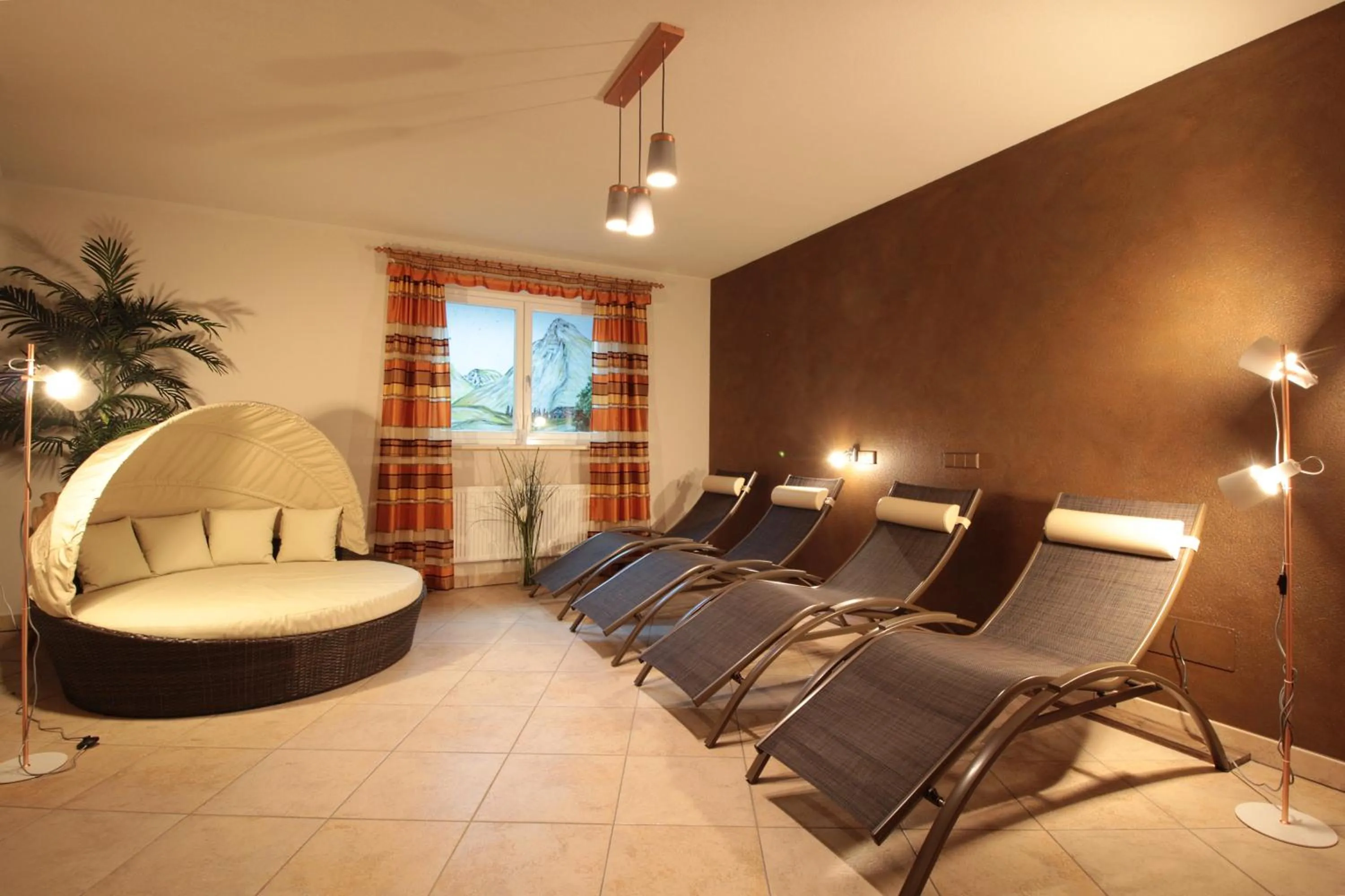 Sauna in Appartement Hotel Erlhof Deluxe