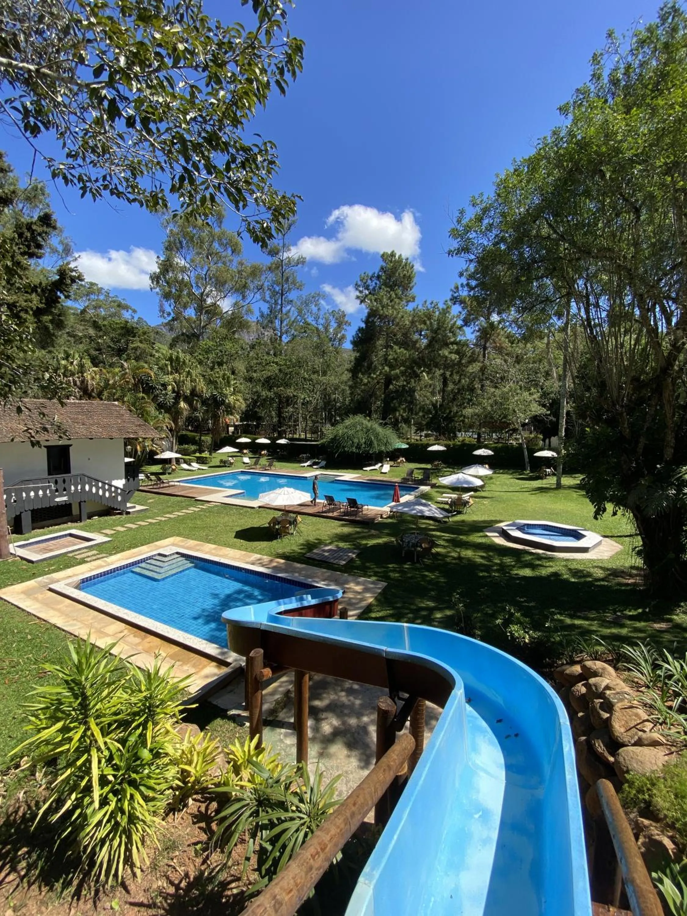 Swimming pool in Hotel Fazenda São Moritz