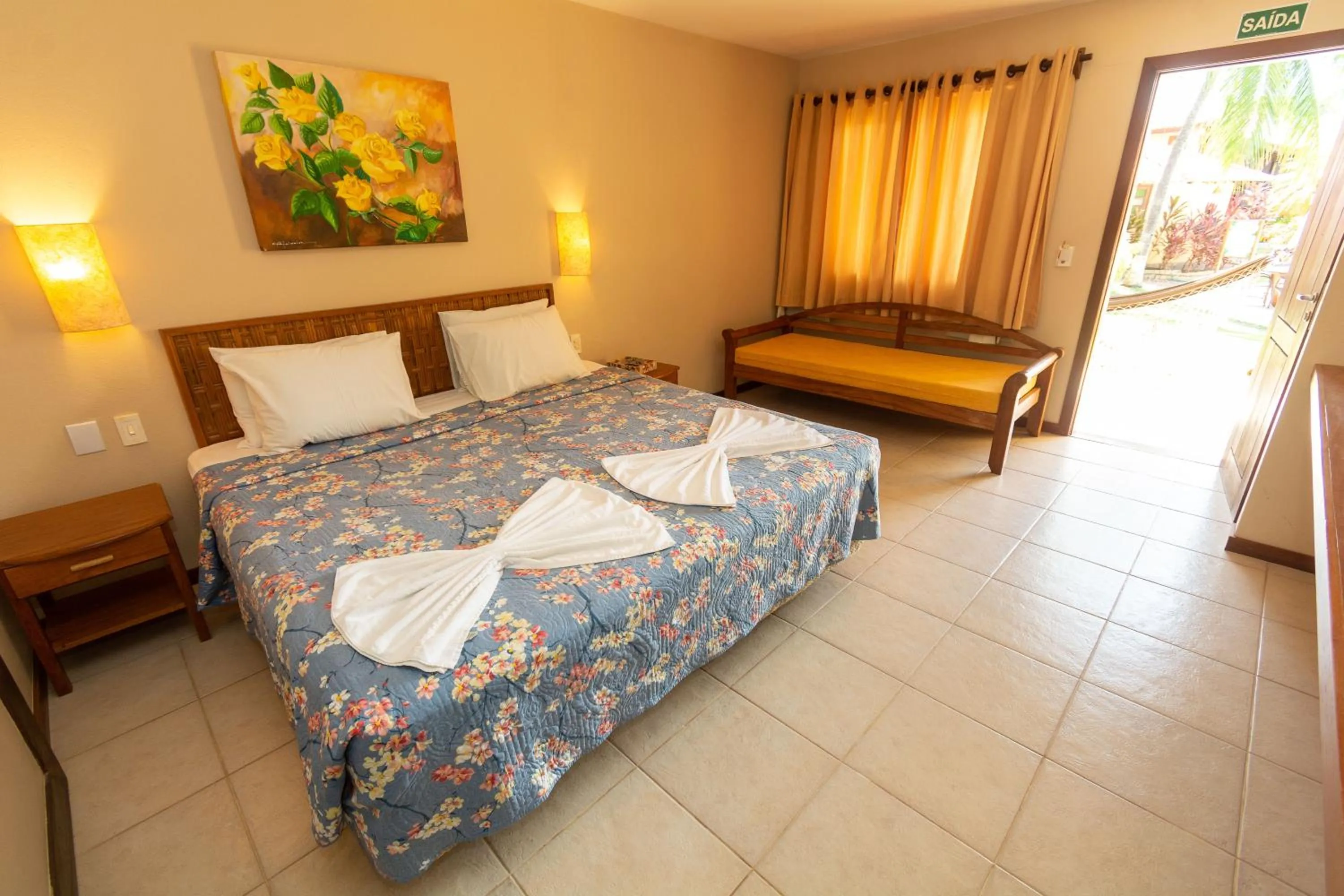 Bed in Hotel Pousada Imbassai