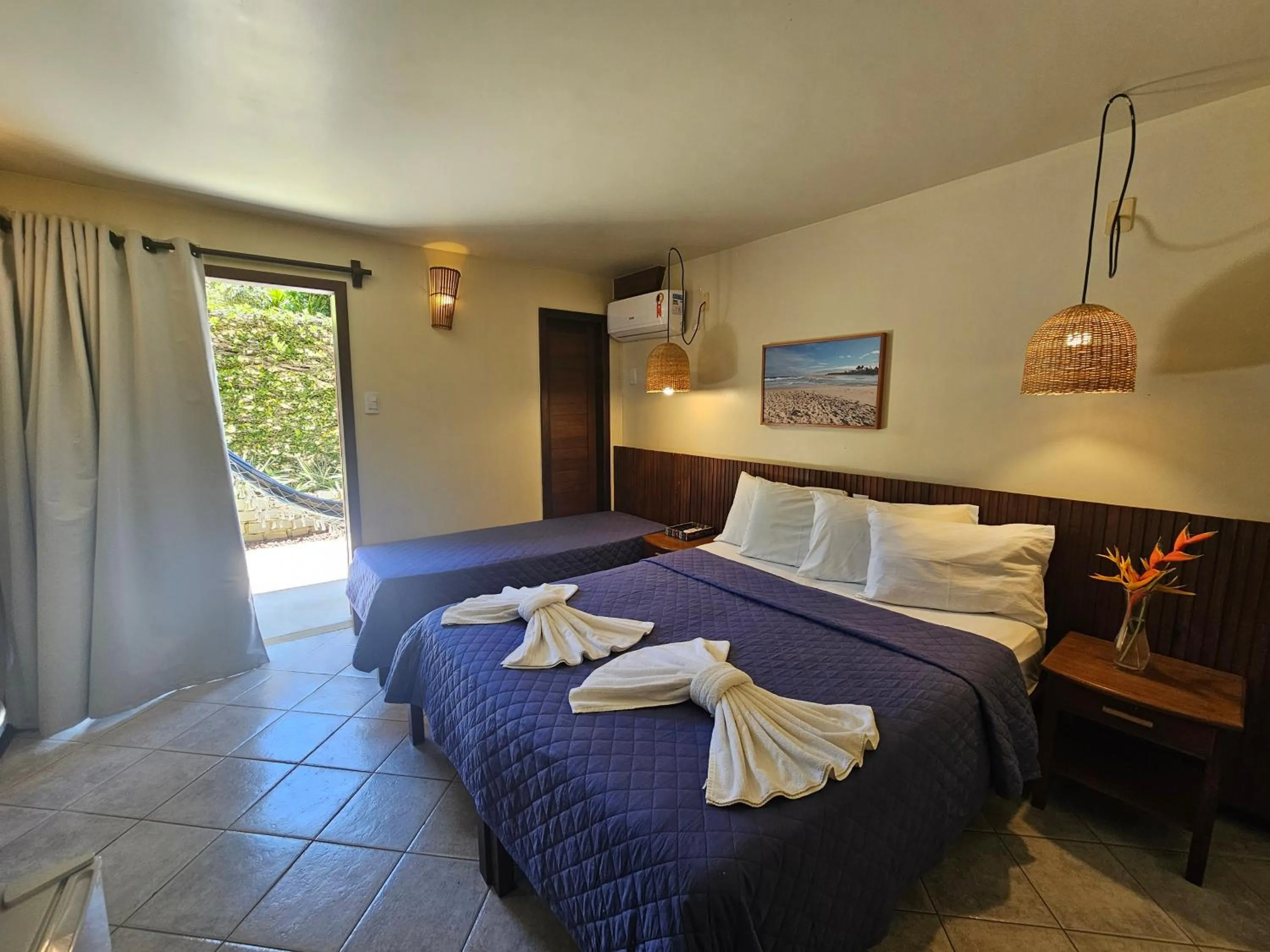 Bed in Hotel Pousada Imbassai