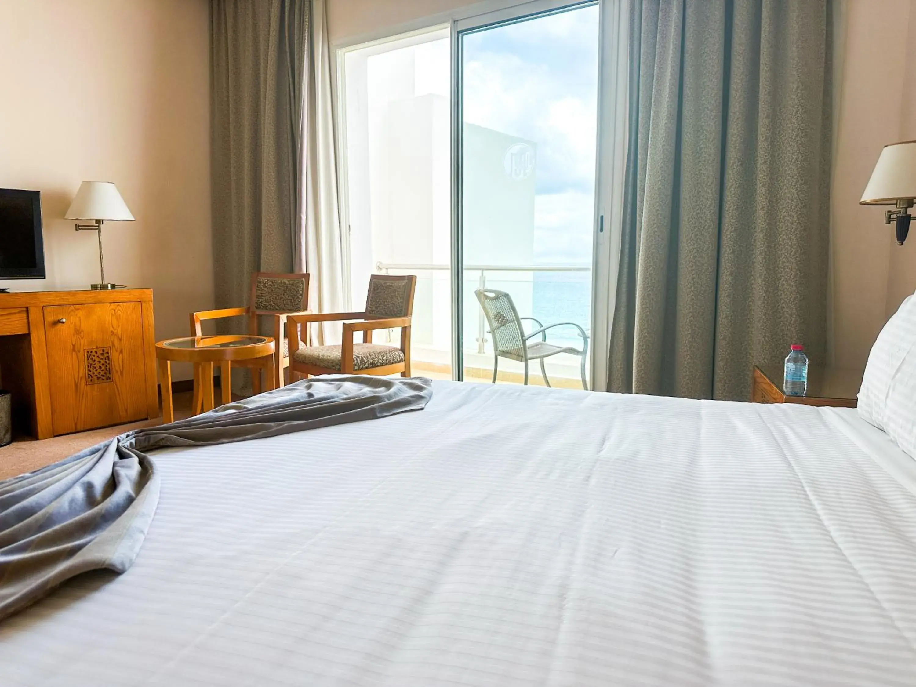 Bed in Grand Mogador Sea View & Spa Bed in Grand Mogador Sea View & Spa