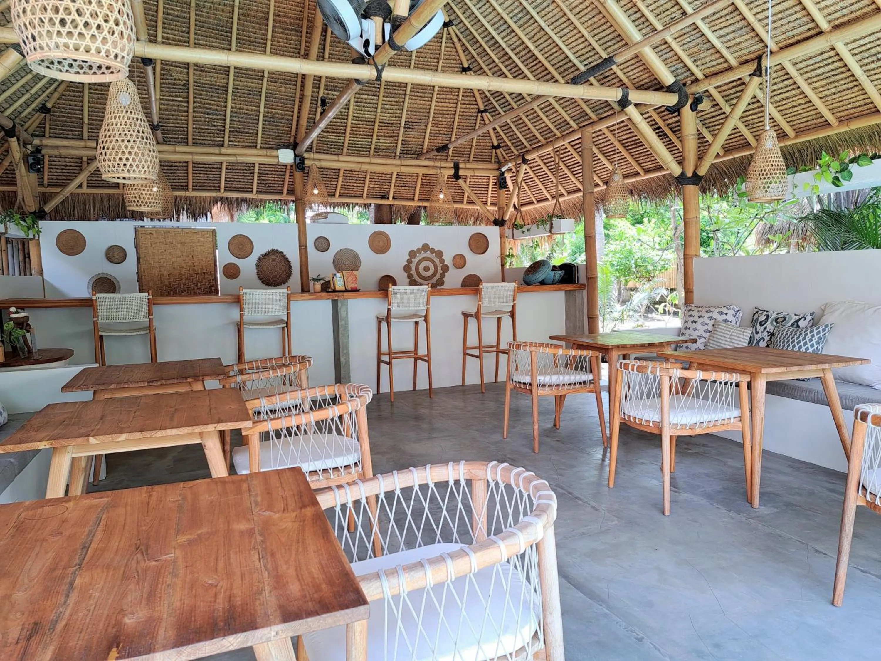 Seating area in Eden Eco Resort