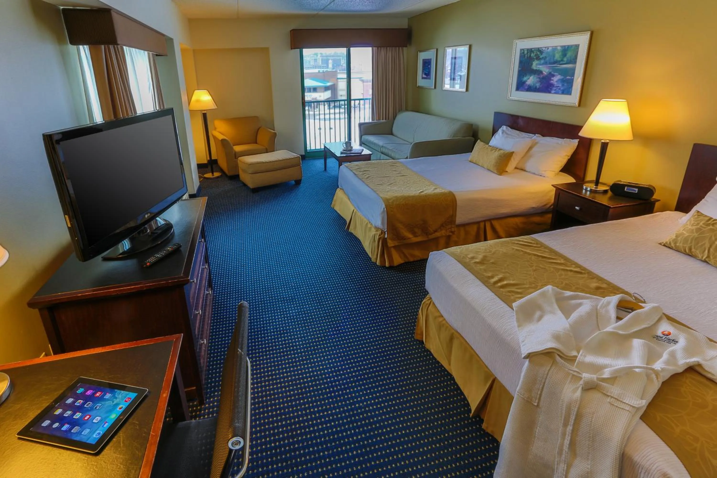 Bed in Grand Harbor Resort and Waterpark