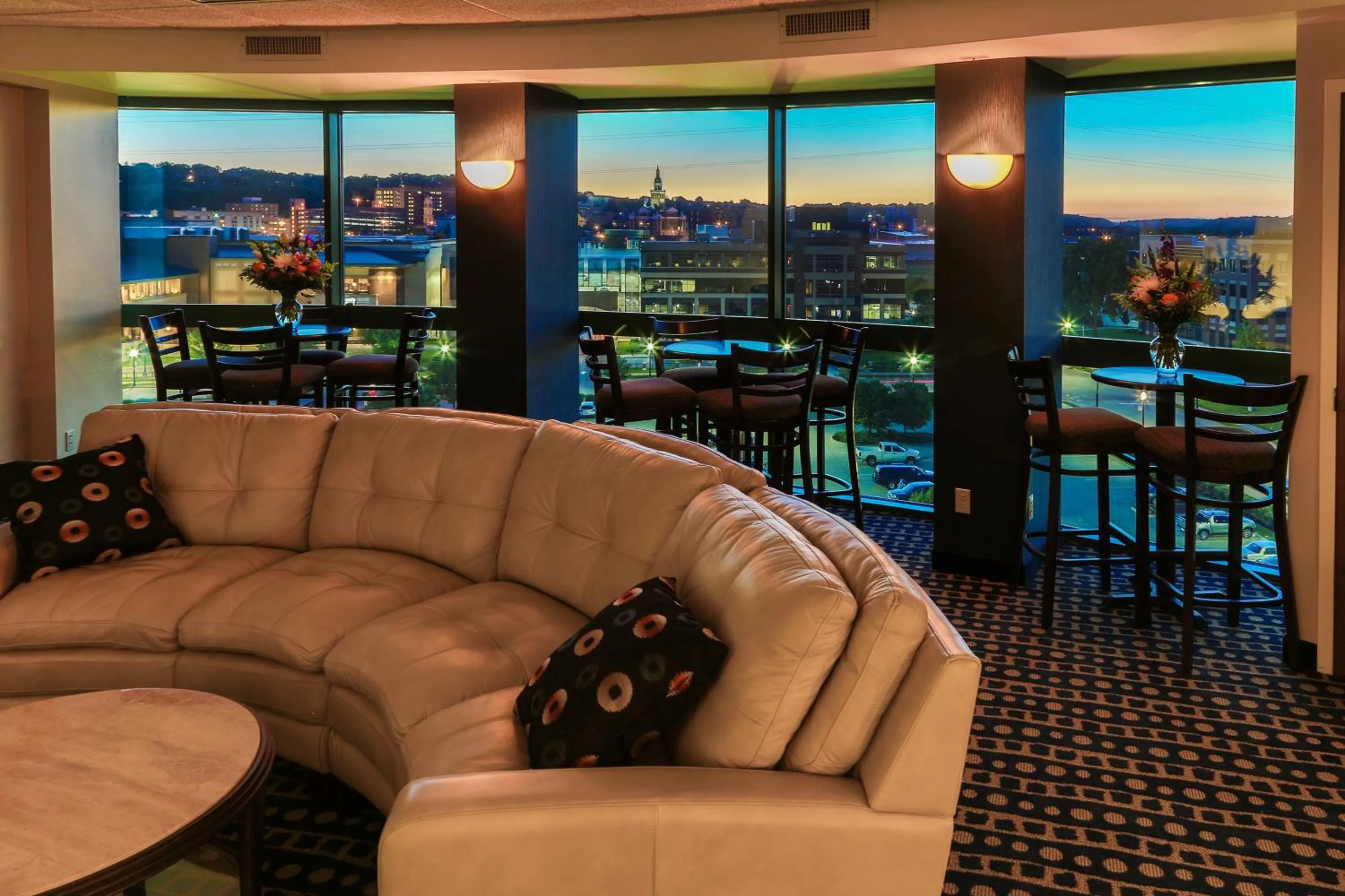 Seating area in Grand Harbor Resort and Waterpark