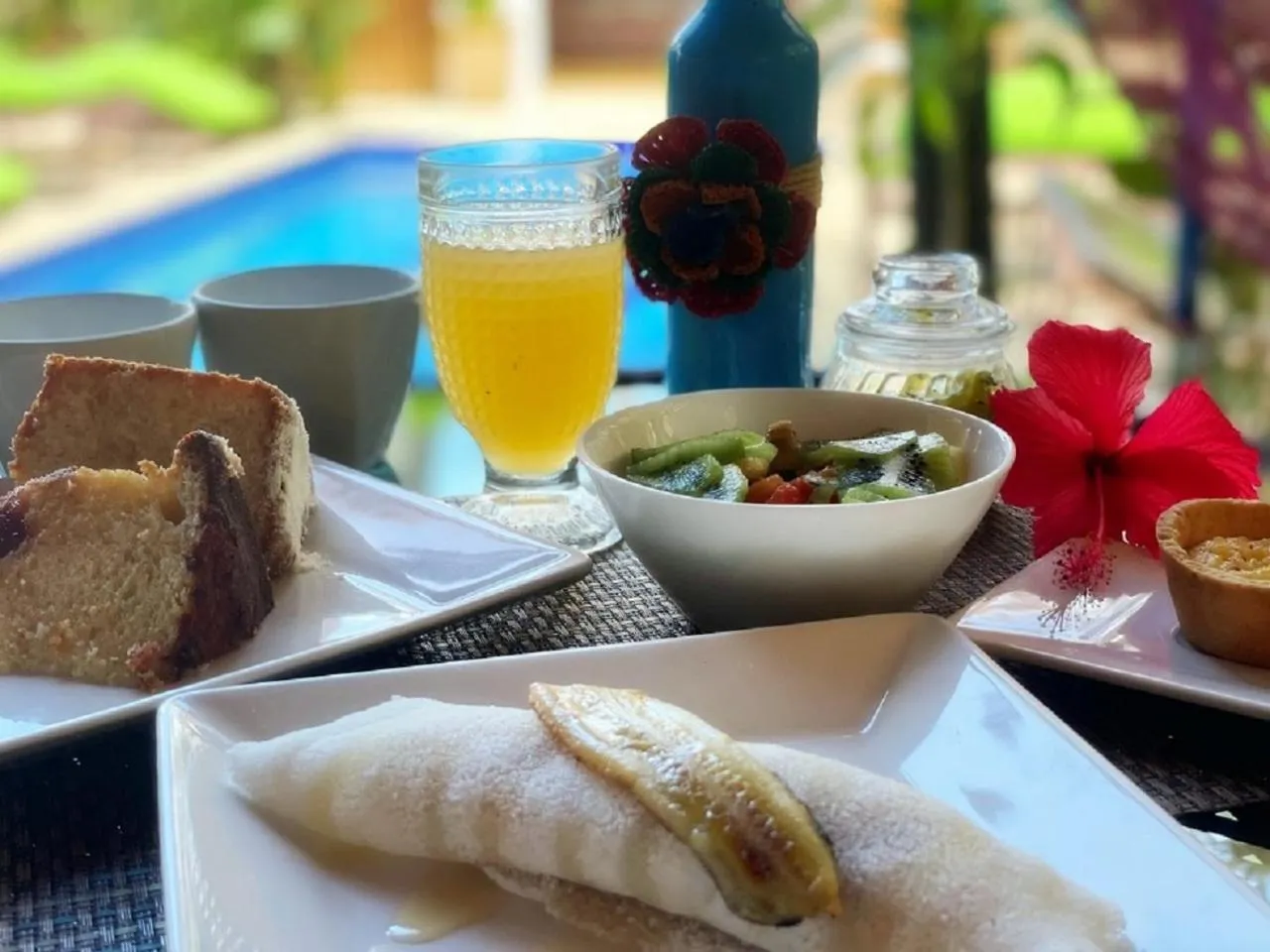 Continental breakfast in Pousada CasAlice