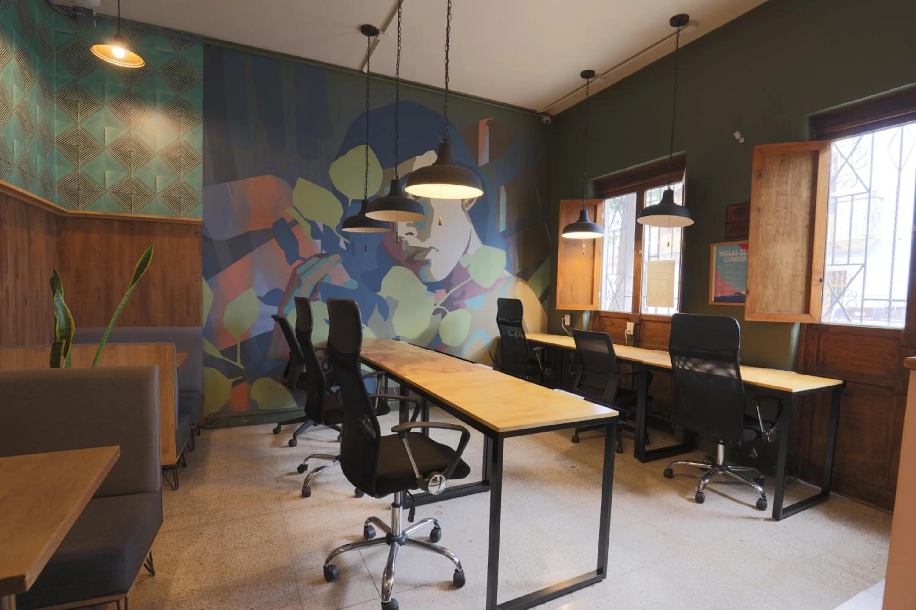 Seating area in Selina Oaxaca