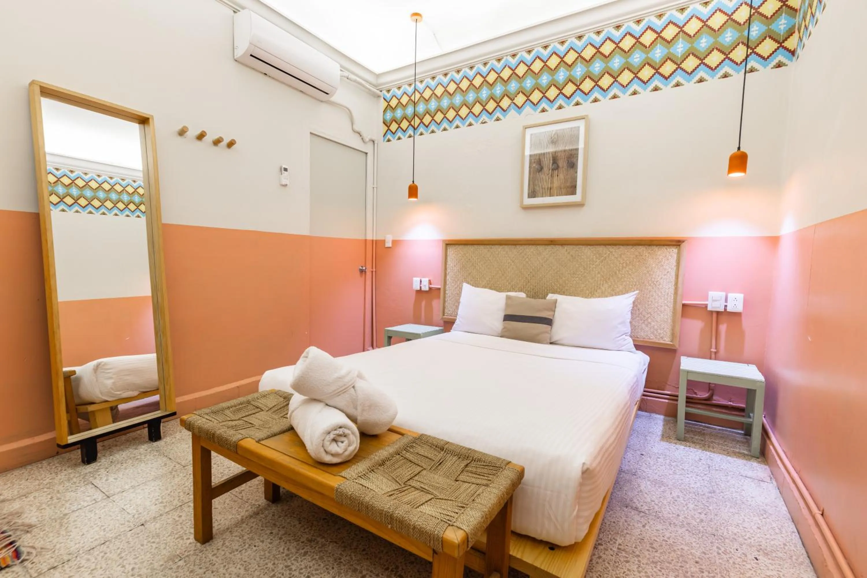 Bed in Selina Oaxaca