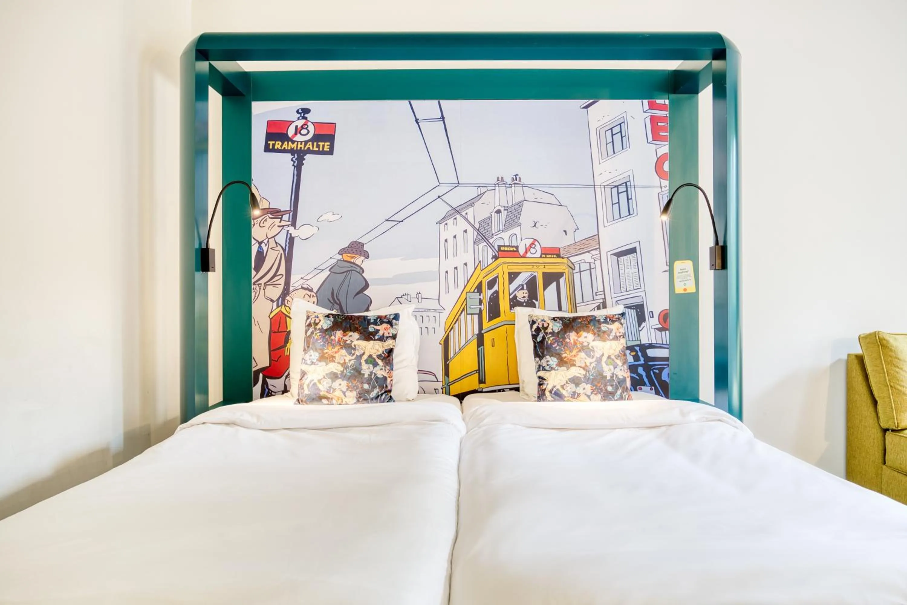 Bedroom, Bed in B&B HOTEL Brussels Centre Louise