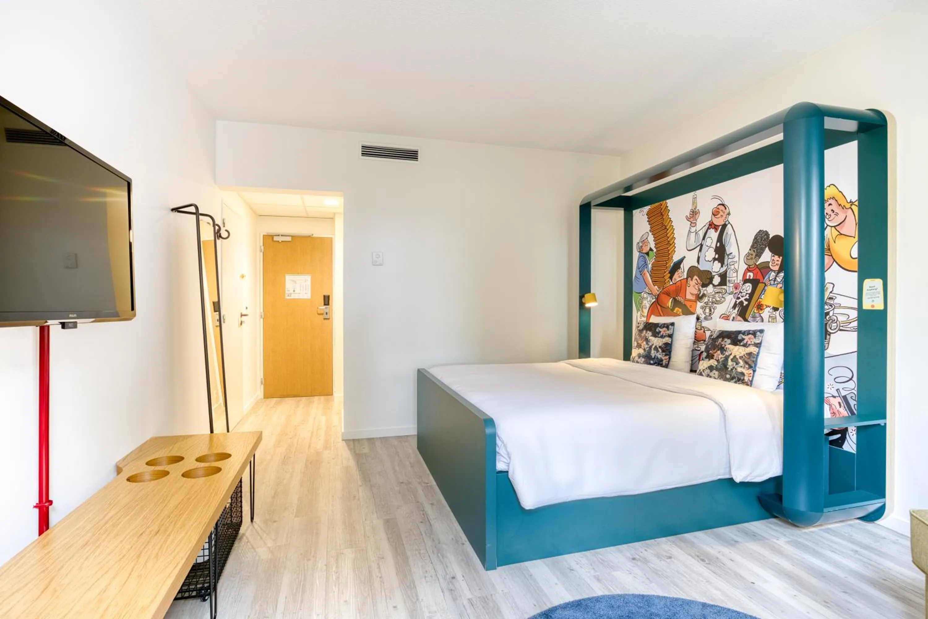 Bedroom, Bed in B&B HOTEL Brussels Centre Louise