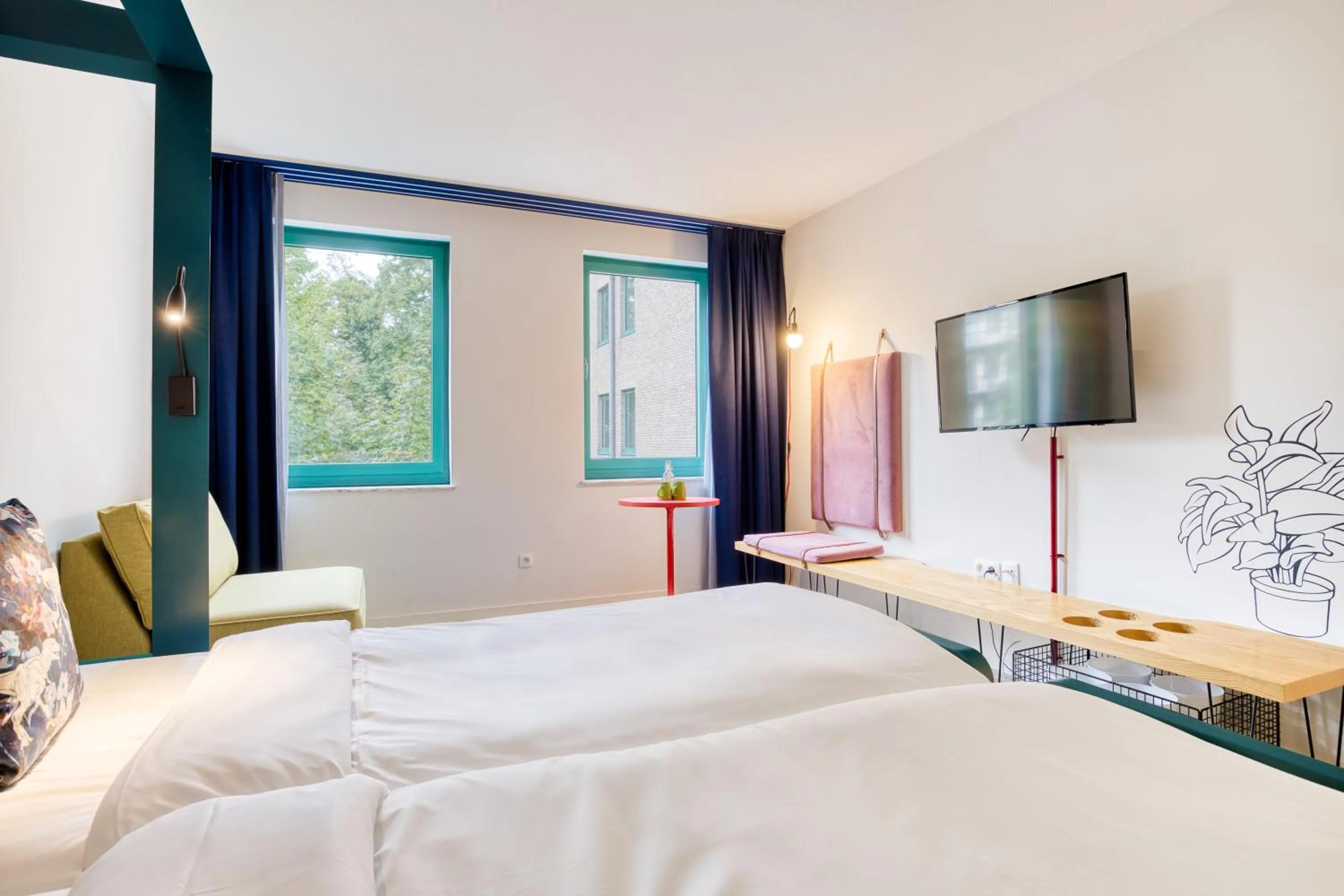 Bedroom, Bed in B&B HOTEL Brussels Centre Louise