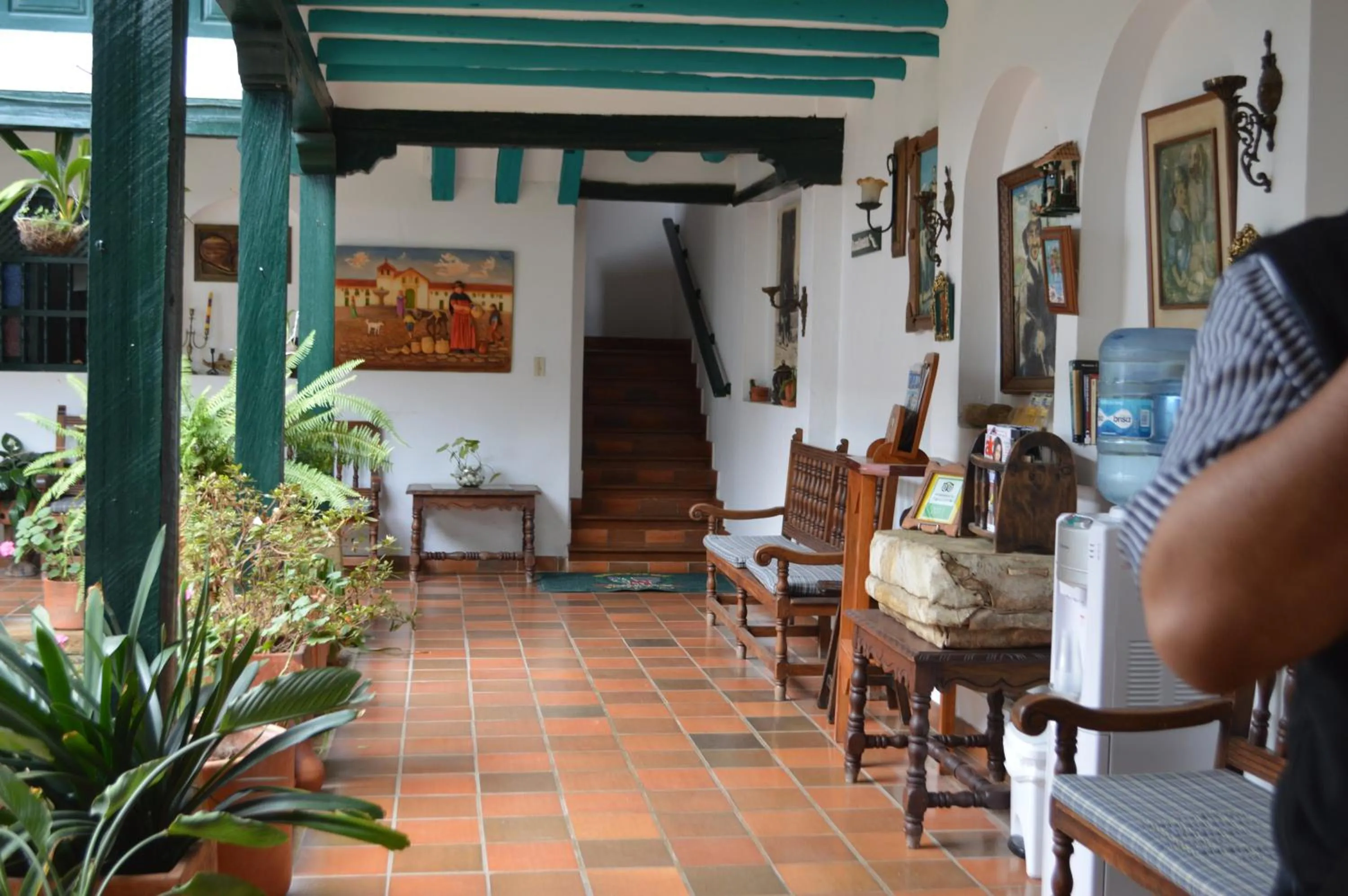 Patio in Hotel Antonio Nariño