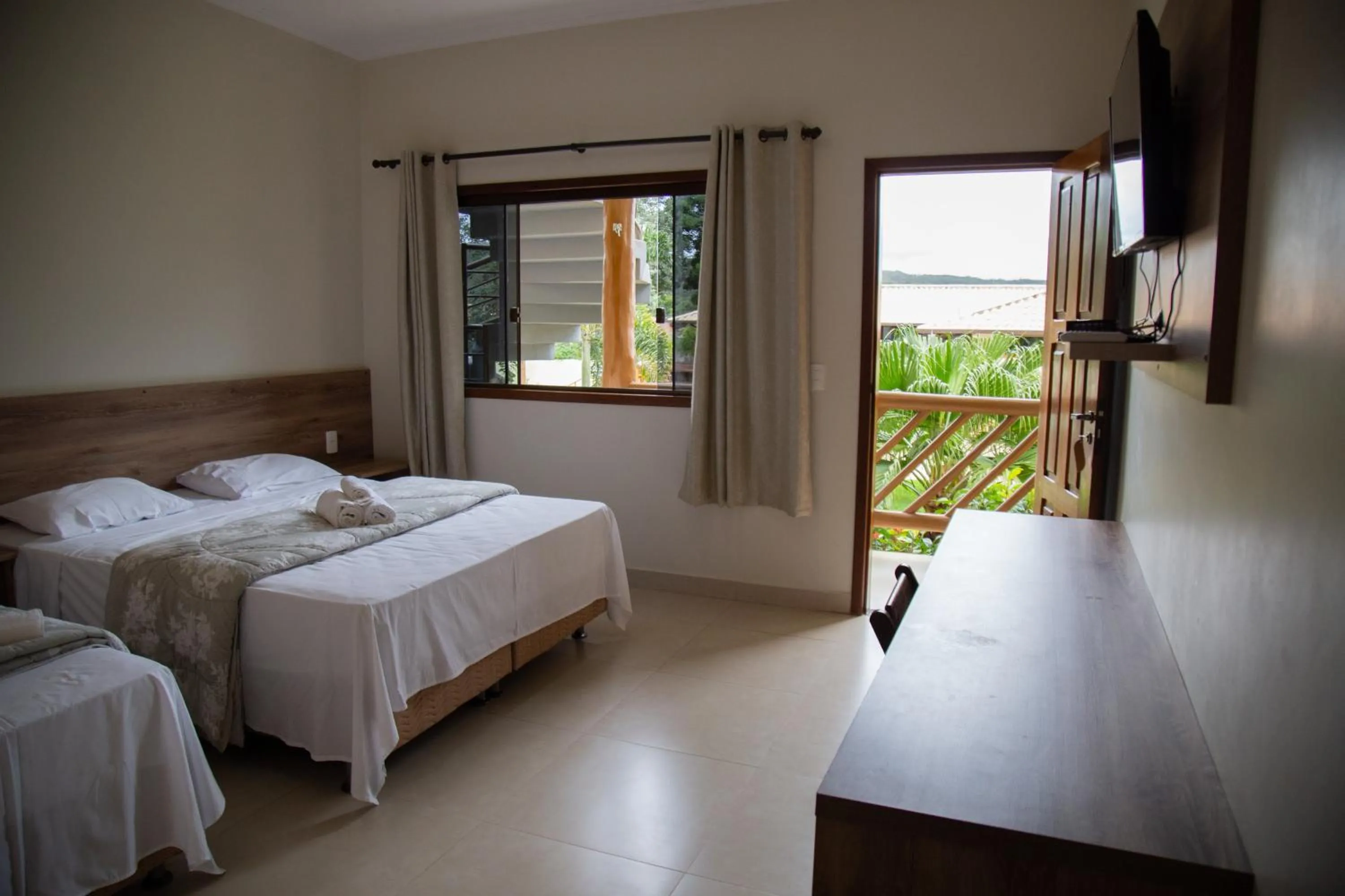 Bed in Pousada dos Guias