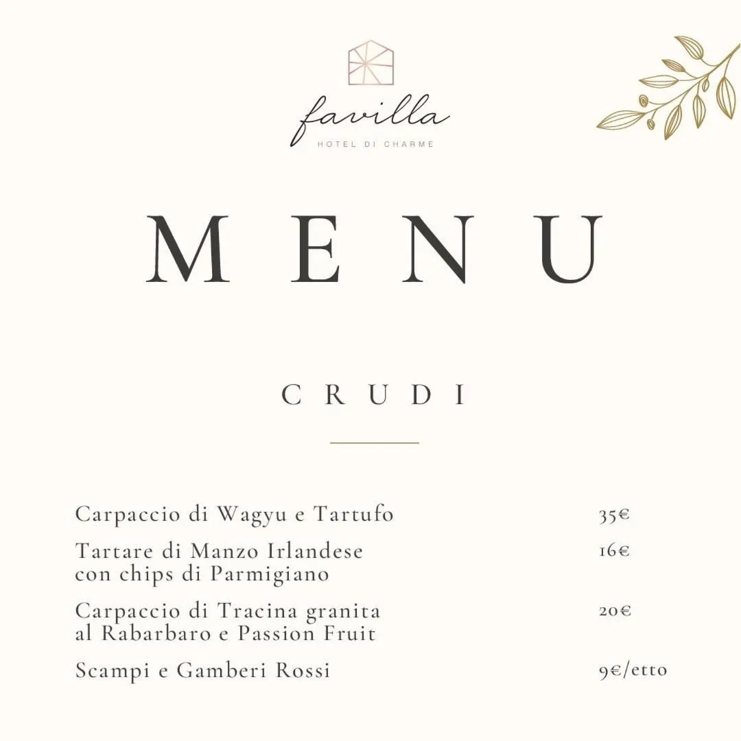 Restaurant/places to eat in Favilla Hotel di Charme