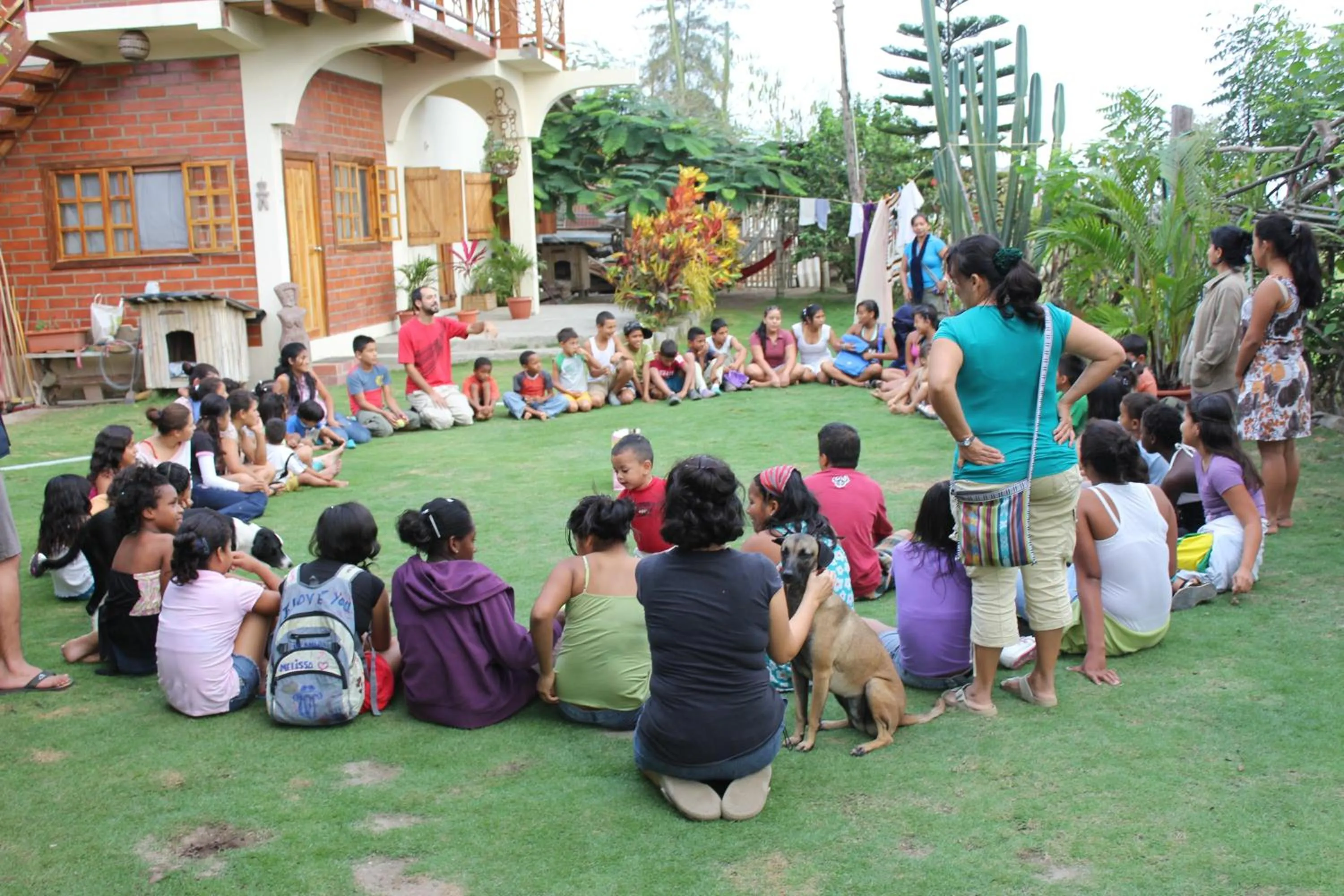 People in The Sea Garden House