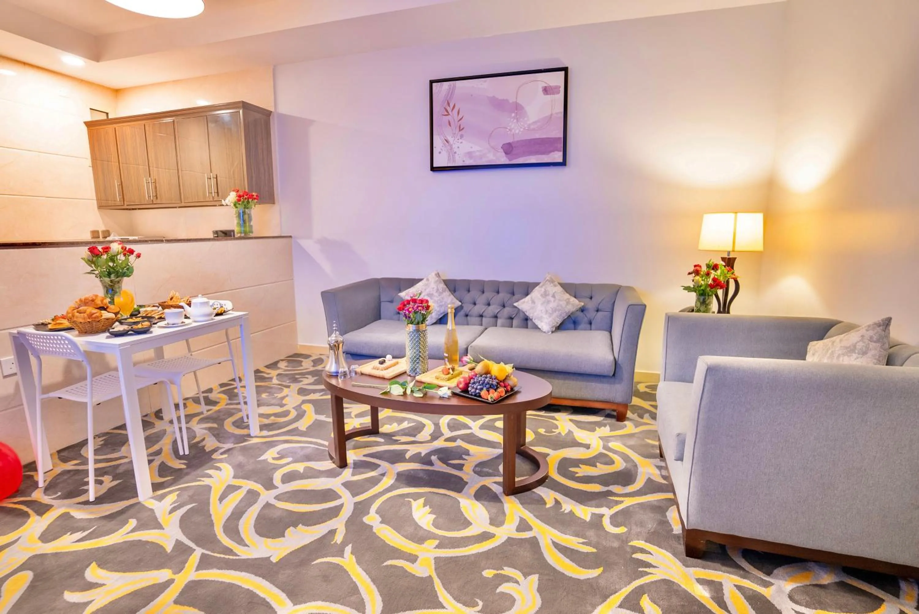 Living room in Laten Suites Serviced Apartment Al Naseem