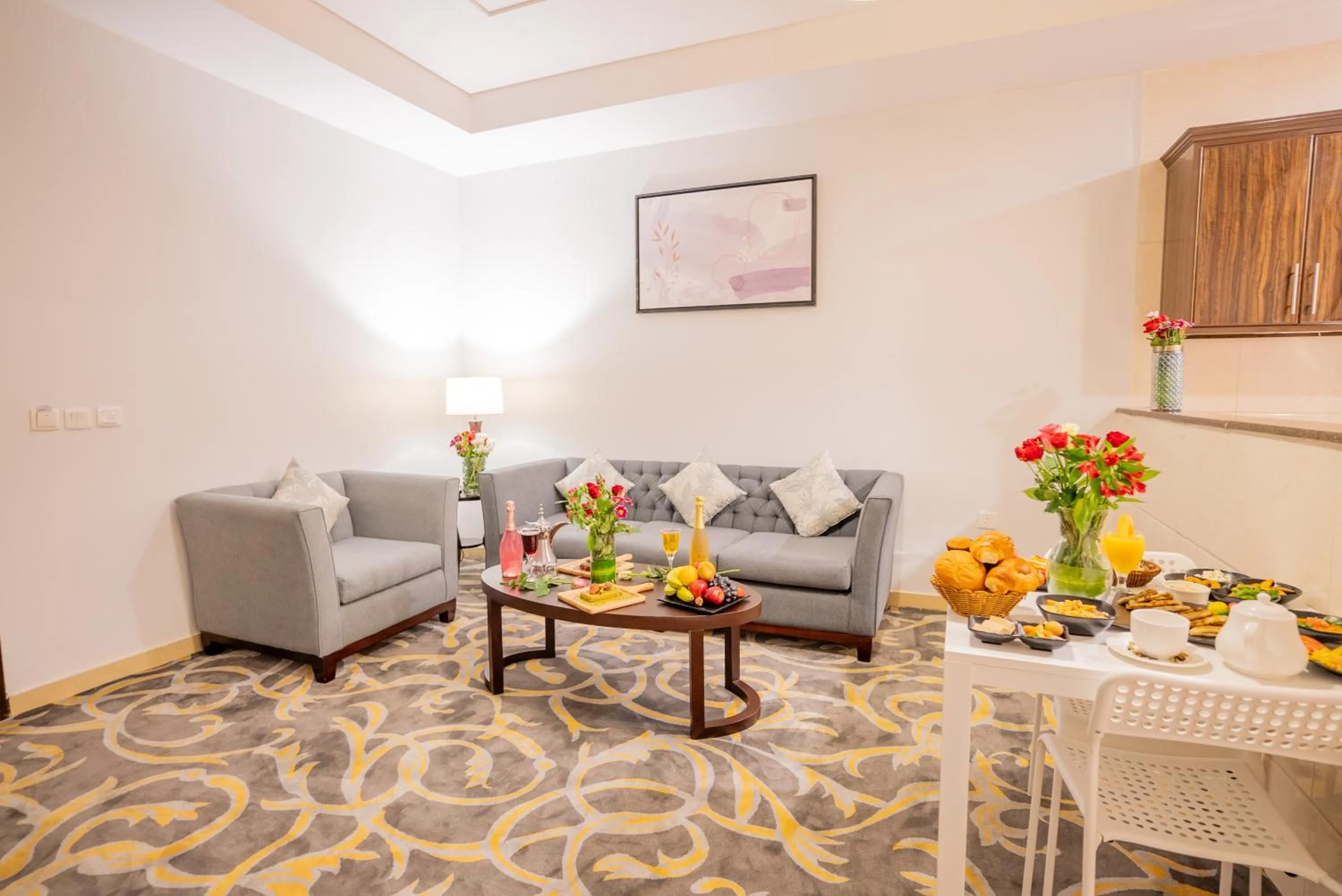 Living room in Laten Suites Serviced Apartment Al Naseem